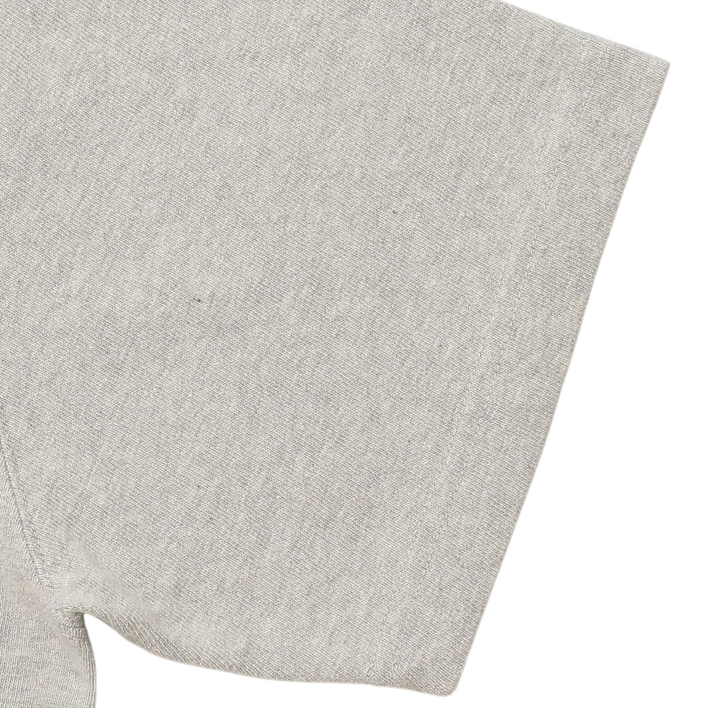 Crewneck T-shirt - ELS Recycled Cotton Slub - Heather Grey by Wonder Looper