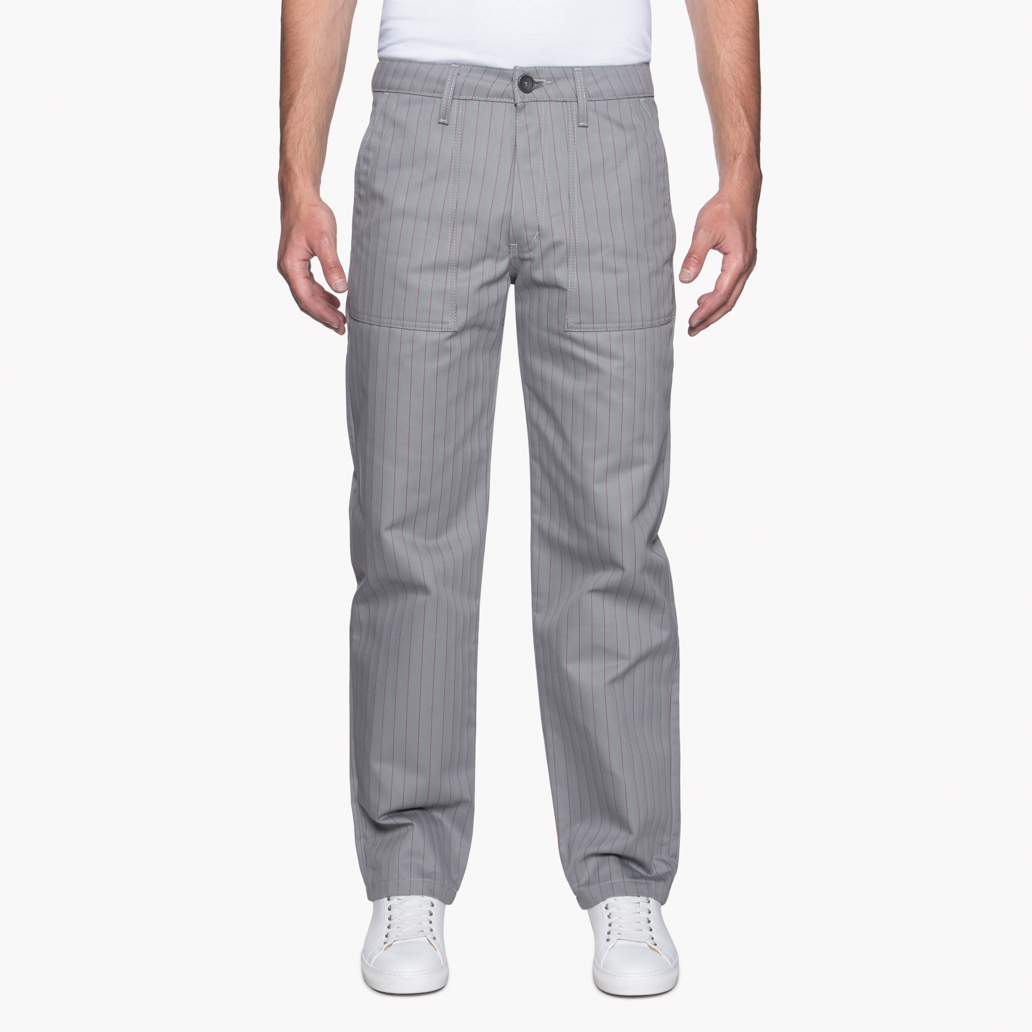 Work Pant - Repro Workwear Twill - Grey by Naked & Famous Denim