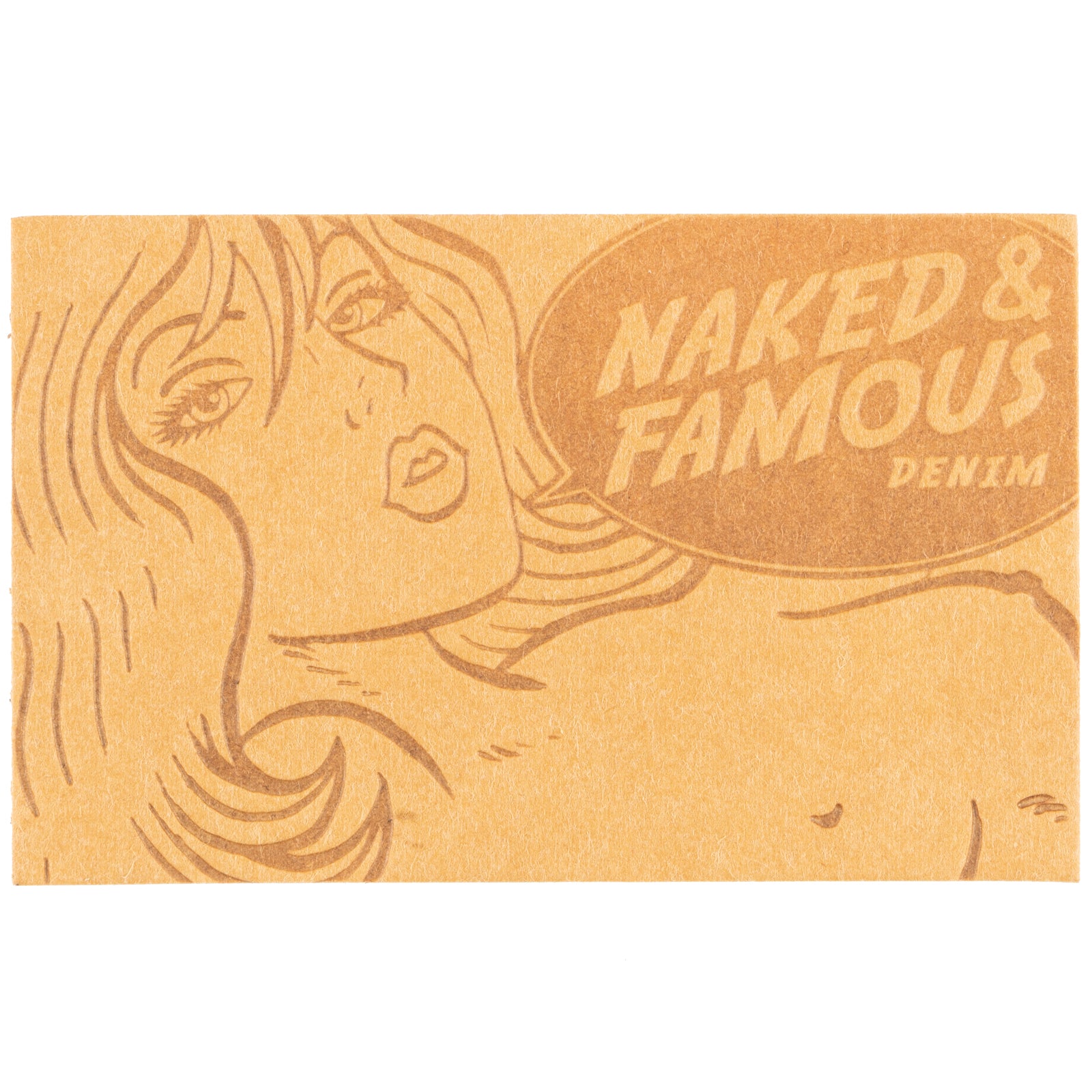 Tragic Blond Leather Patch- Vegan Leather by Naked & Famous Denim