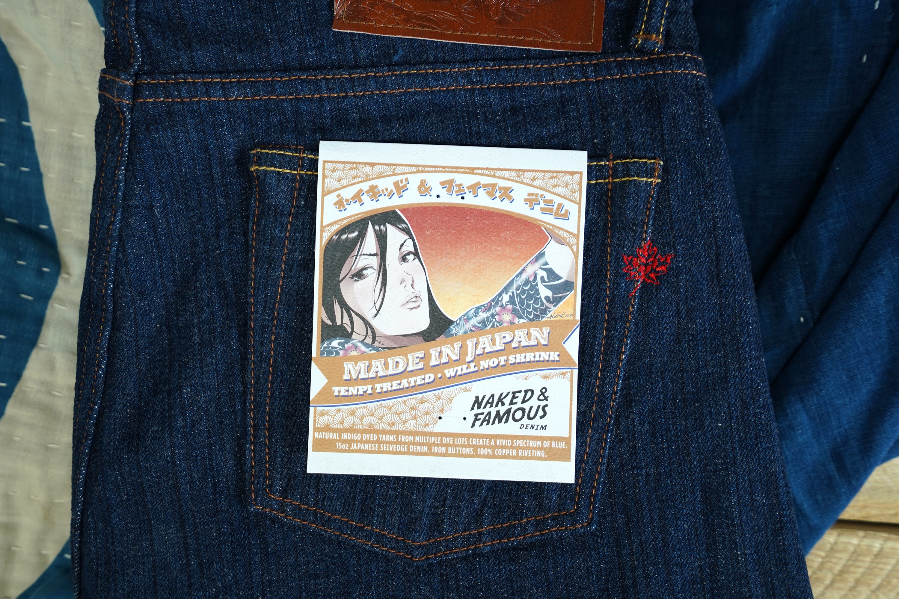 MIJ9 - "Tennen Ai" Natural Indigo Slub Selvedge