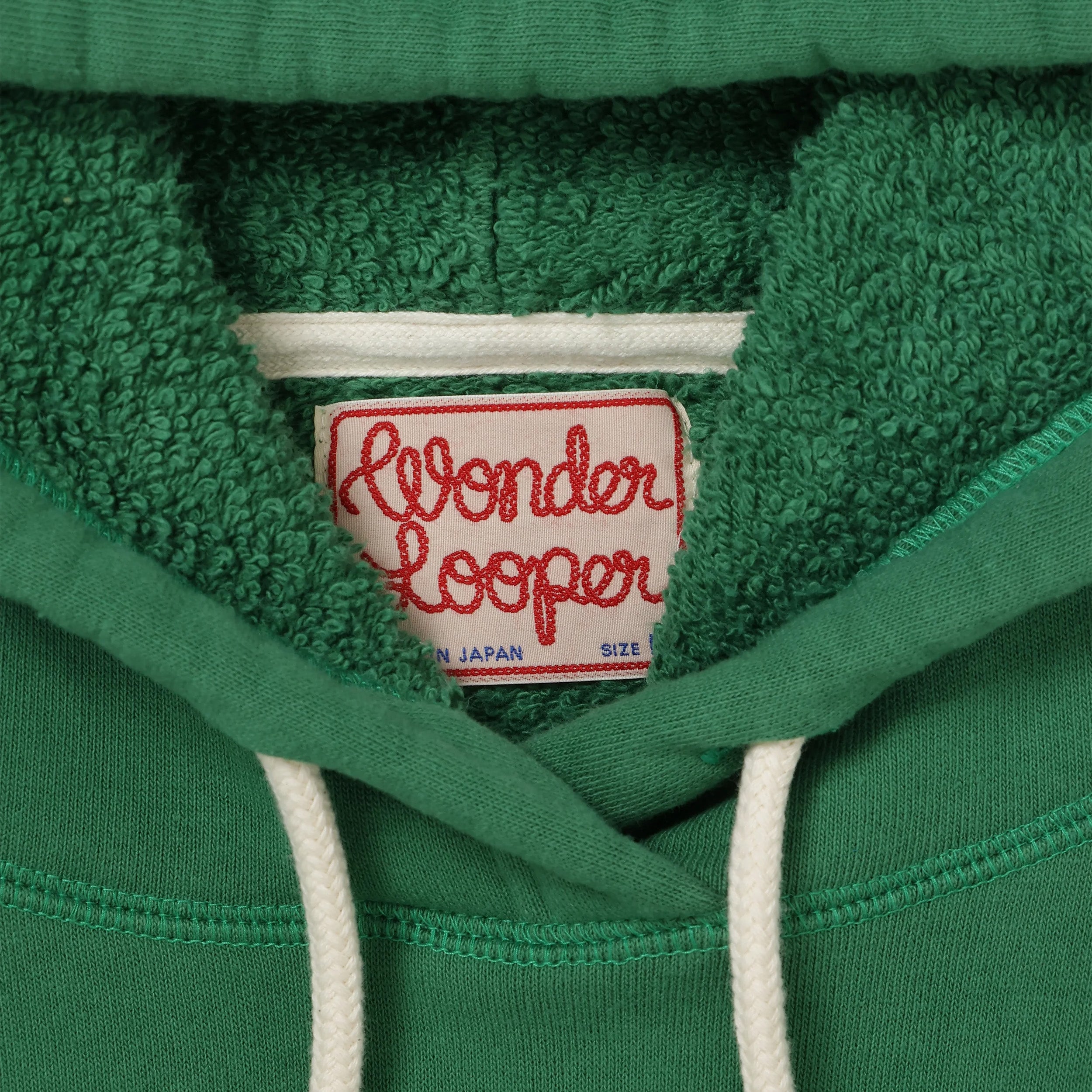 Pullover Hoodie - Super Looper French Terry - Green by Wonder Looper