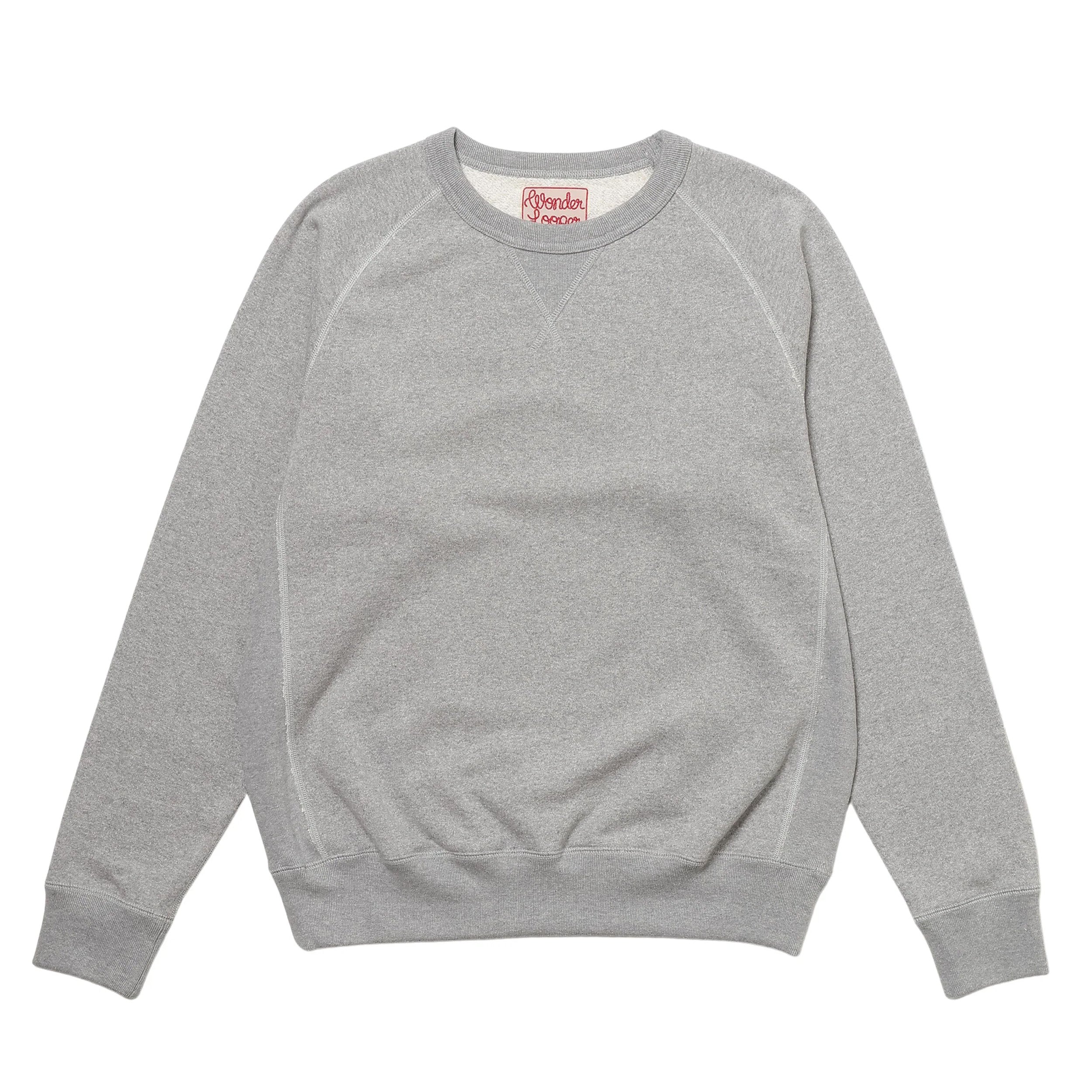 Pullover Crewneck - Super Looper French Terry - Heather Grey by Wonder Looper
