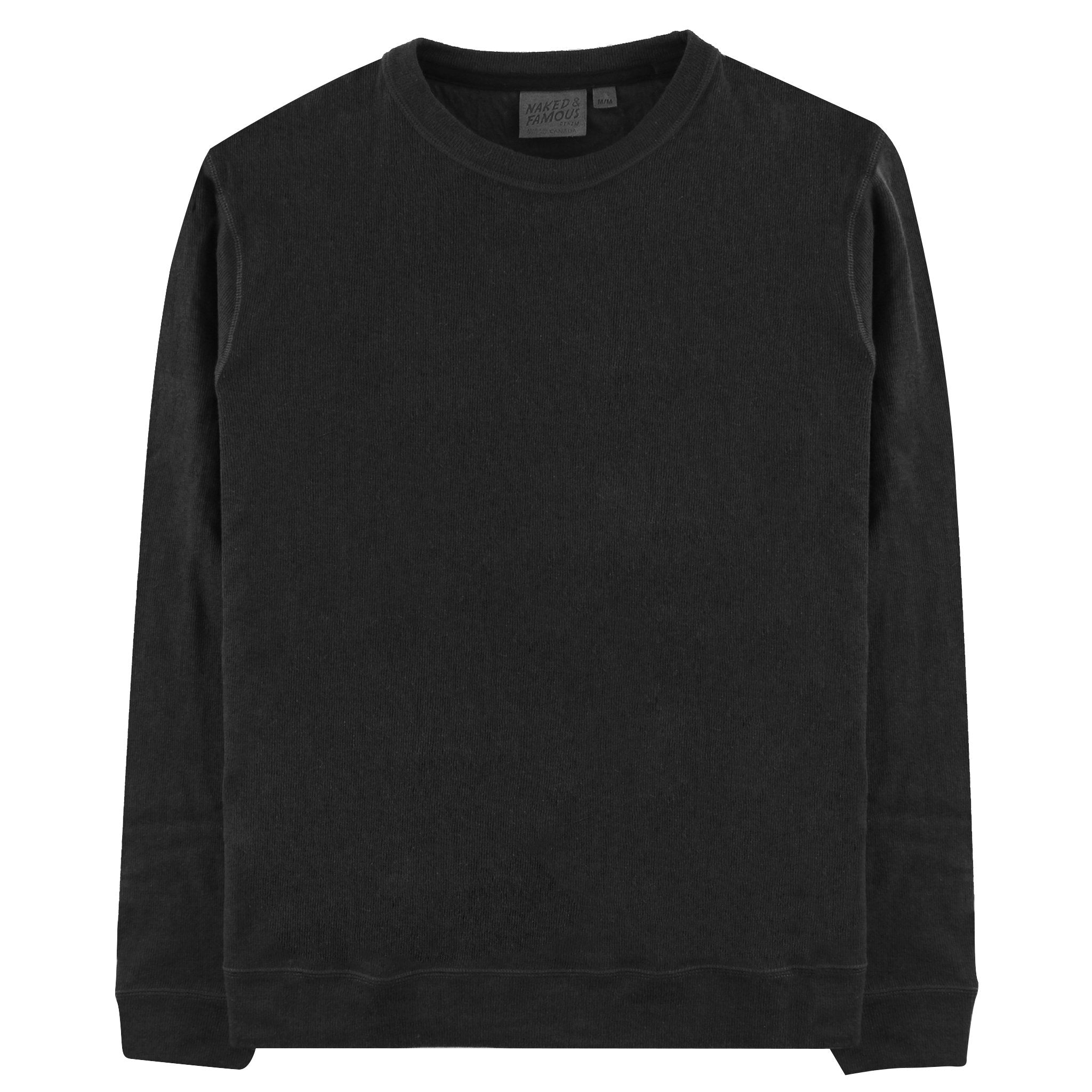Slim Crew - Vintage Doubleface - Black by Naked & Famous Denim