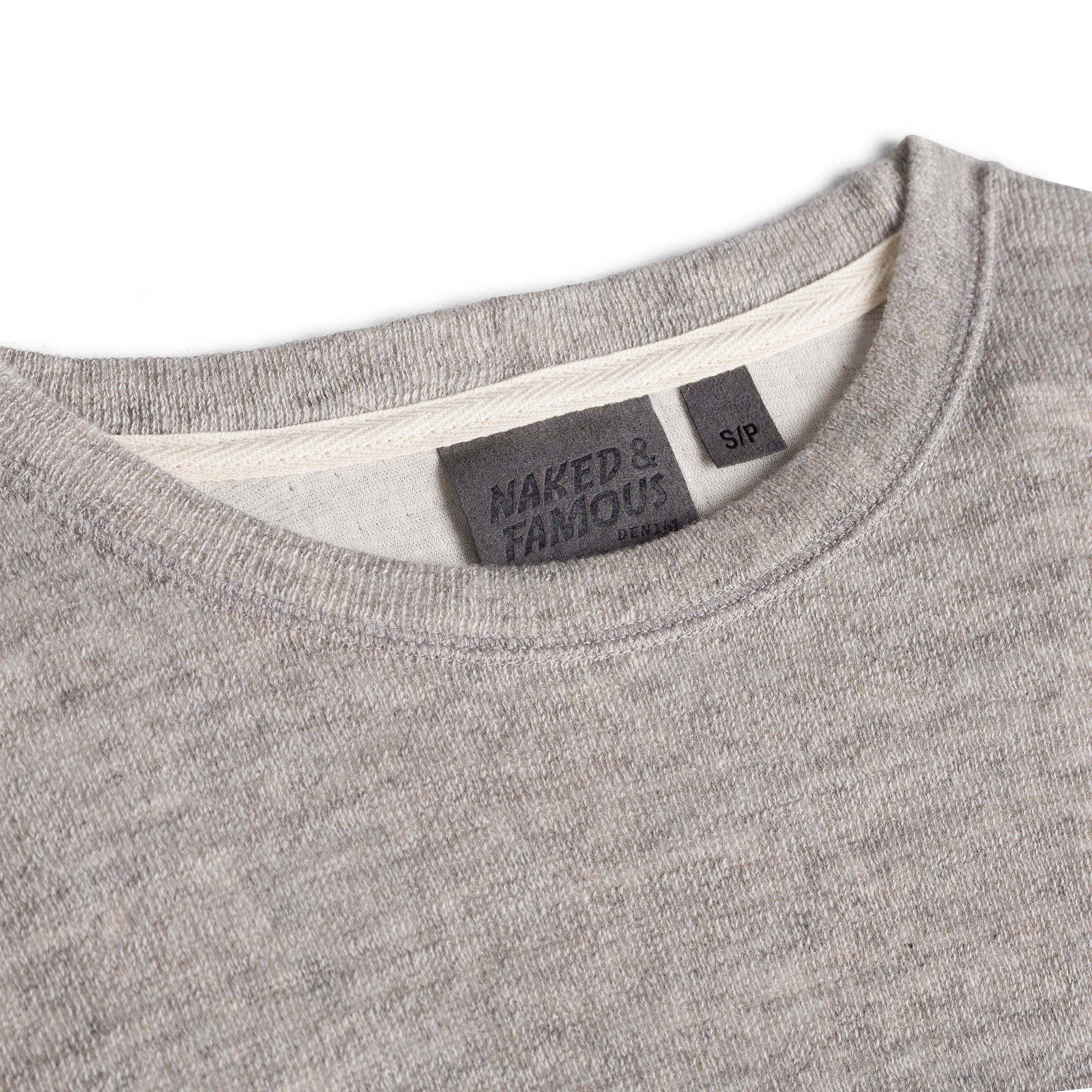 Weekend Crew - Vintage Doubleface - Grey by Naked & Famous Denim