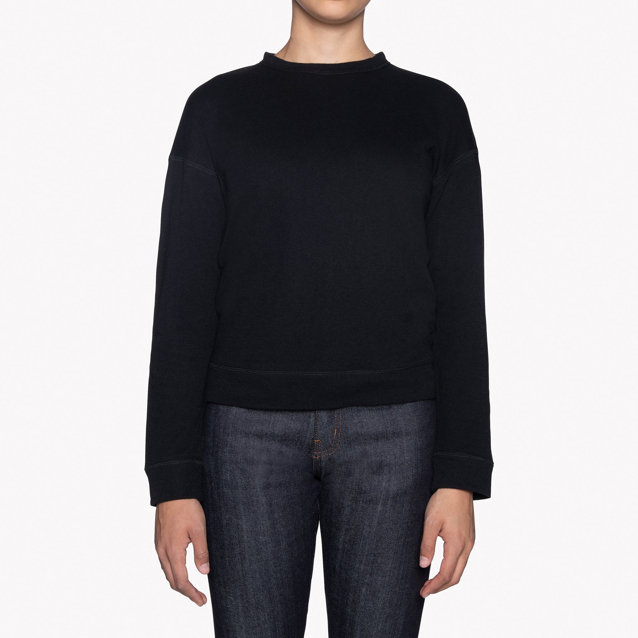 Weekend Crew - Vintage Doubleface - Black by Naked & Famous Denim