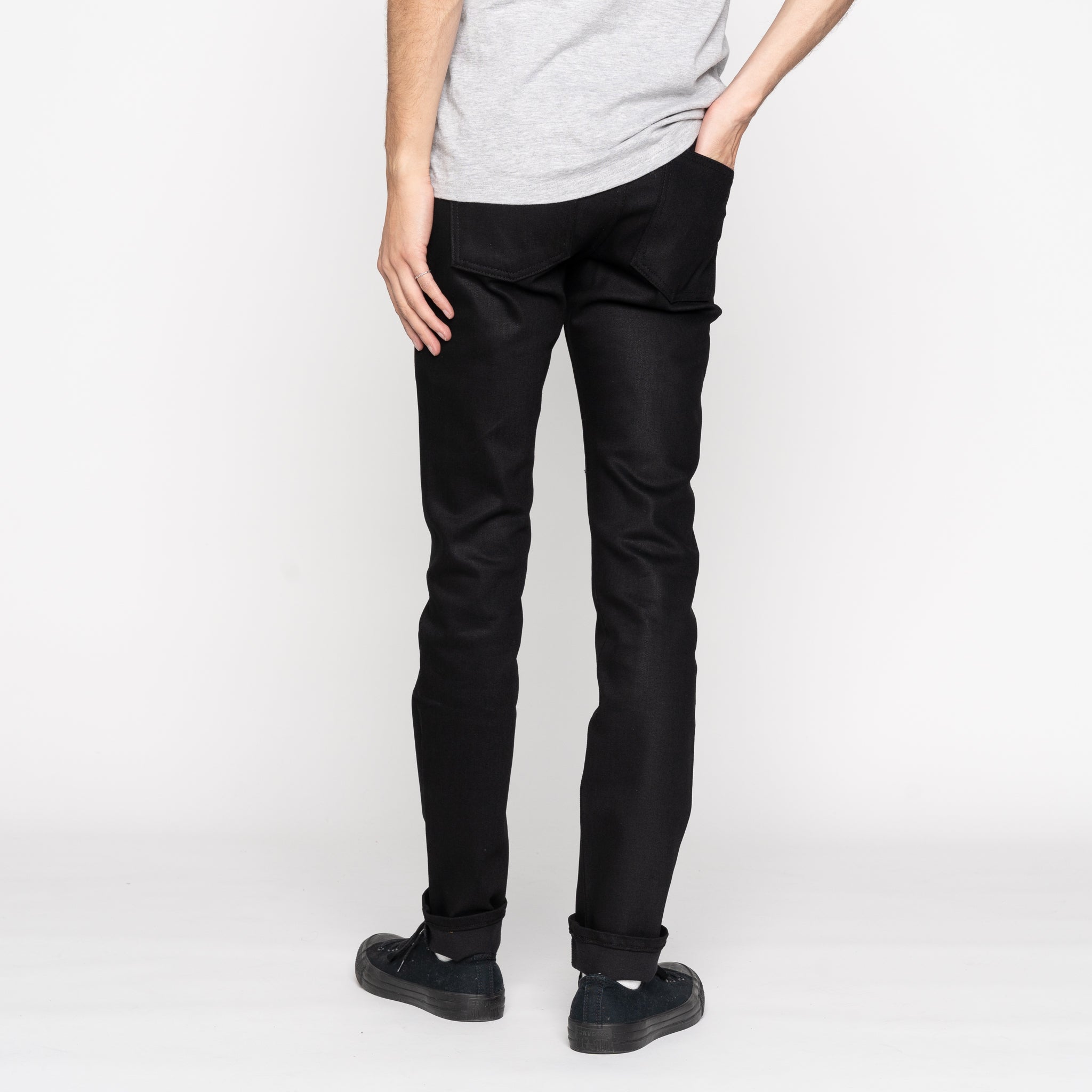 Super Guy - All Black Comfort Stretch by Naked & Famous Denim