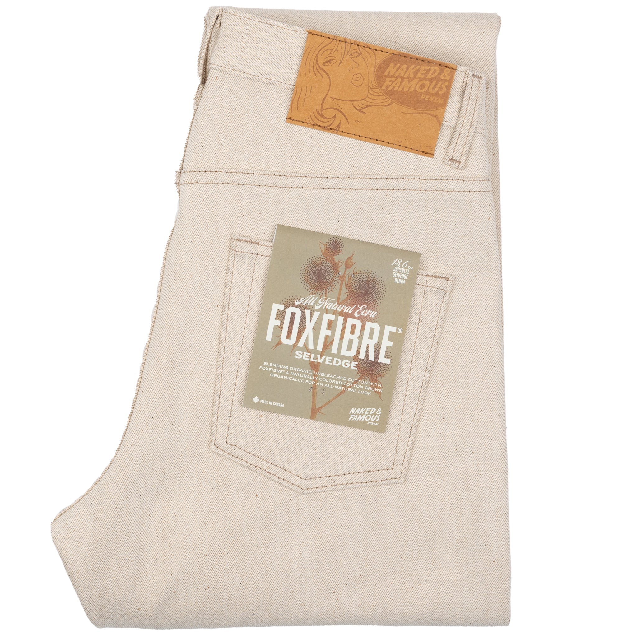 Easy Guy - All Natural Ecru Foxfibre® Selvedge by Naked & Famous Denim