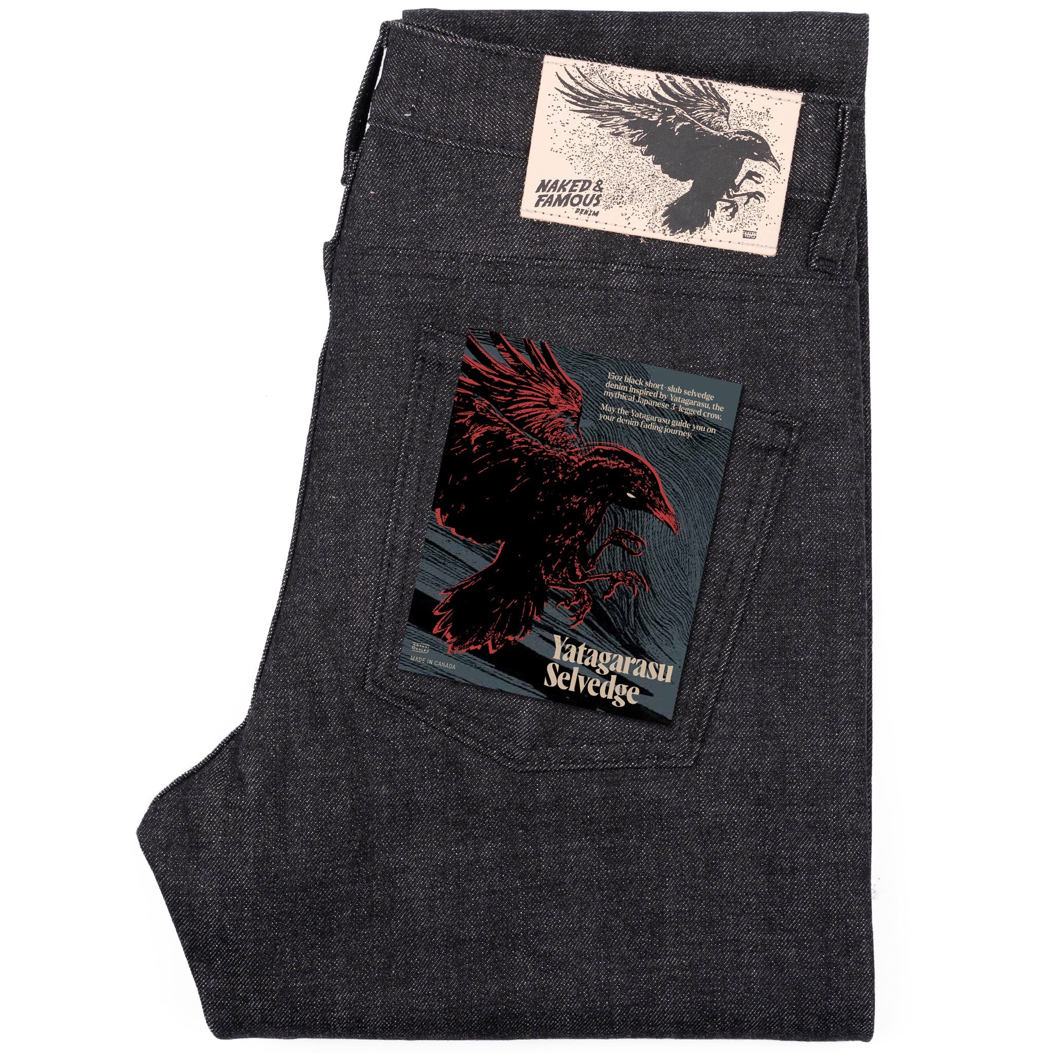 Super Guy - Yatagarasu Selvedge - Black by Naked & Famous Denim