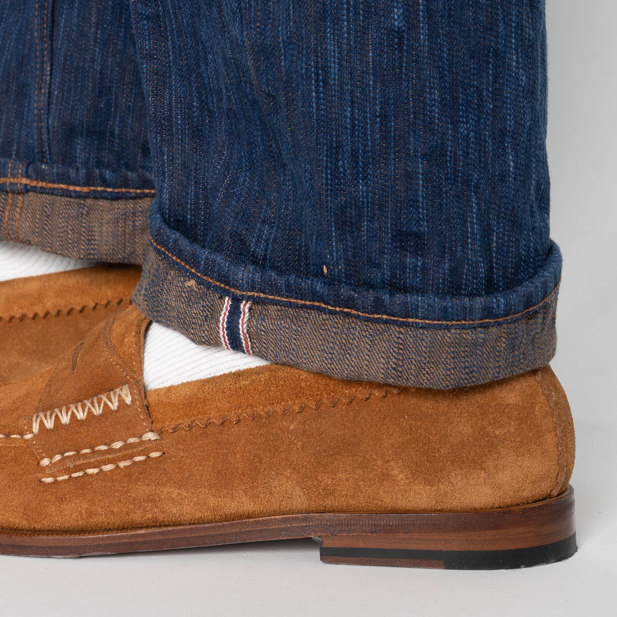Weird Guy - MIJ15 - Hand Dyed Natural Indigo Kakishibu Intangible Cultural Treasure Selvedge Denim by Naked & Famous Denim