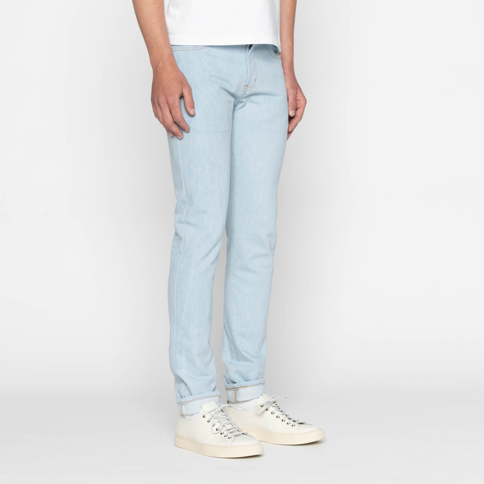 Super Guy - Secret Agent Denim - Bleach Blue by Naked & Famous Denim