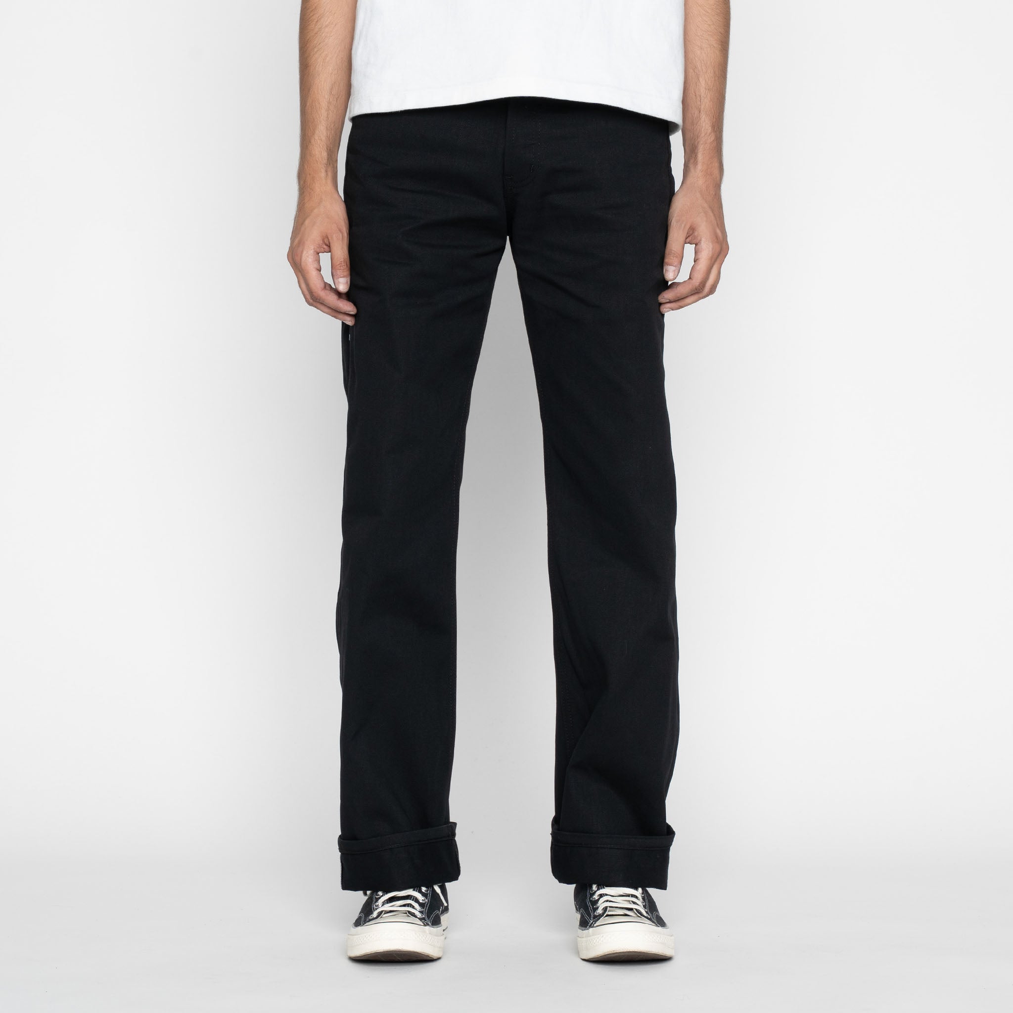 Strong Guy - Selvedge Slacks Black by Naked & Famous Denim