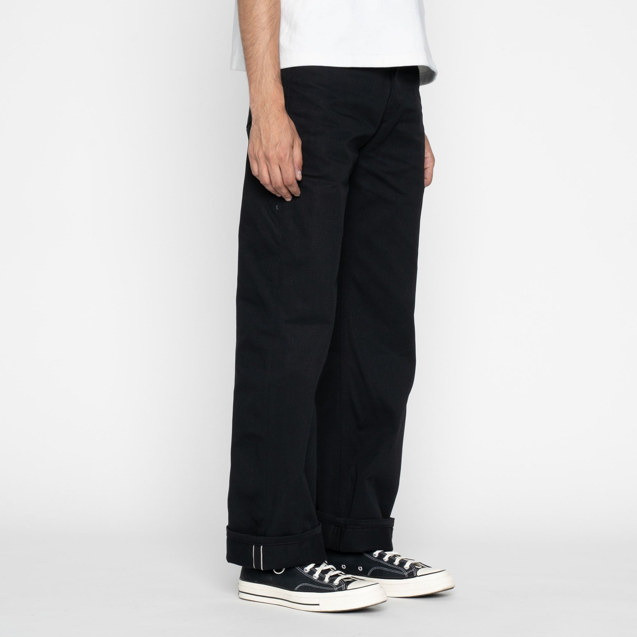 Strong Guy - Selvedge Slacks Black by Naked & Famous Denim