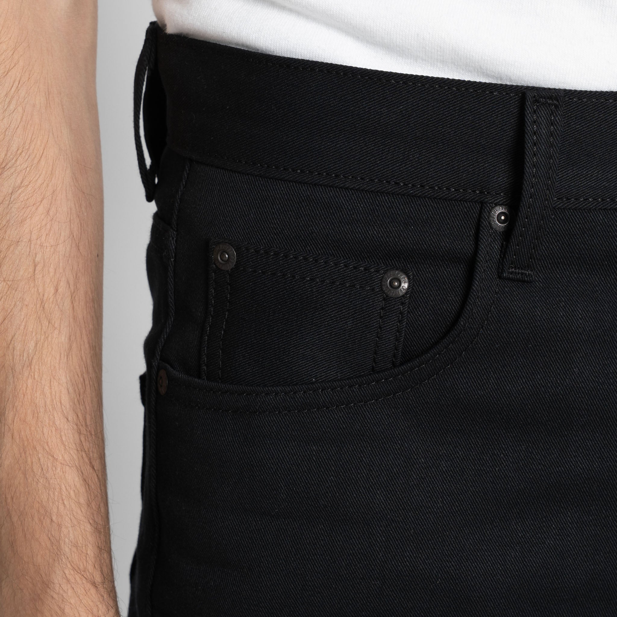 Strong Guy - Selvedge Slacks Black by Naked & Famous Denim