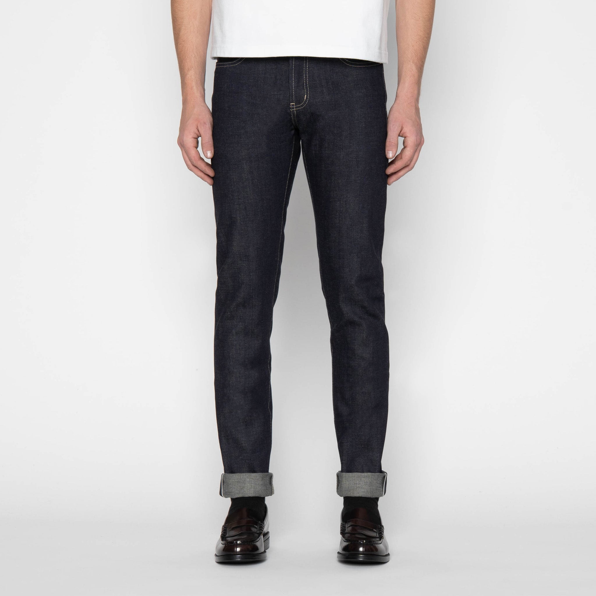 Super Guy - Fox Fibre Green Weft by Naked & Famous Denim