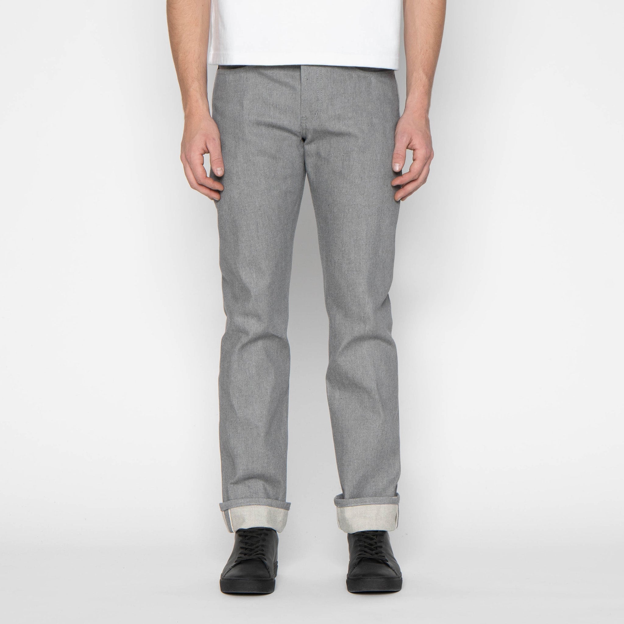 Weird Guy - Heather Grey Selvedge by Naked & Famous Denim