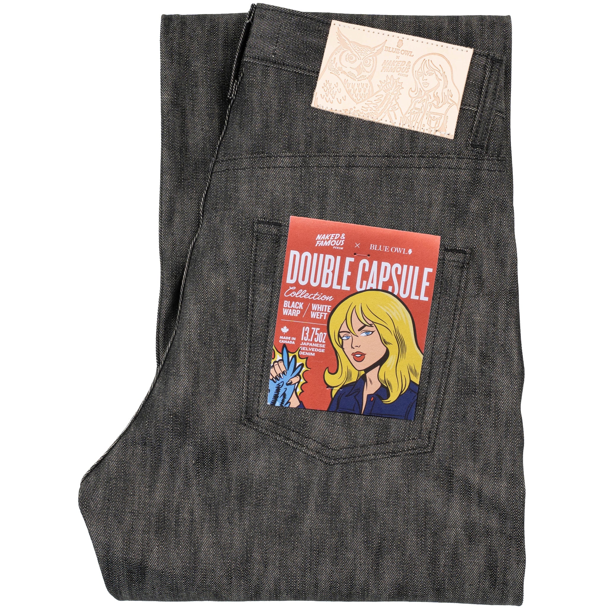 Strong Guy - Double Capsule -Black Warp / White Weft Selvedge by Naked & Famous Denim