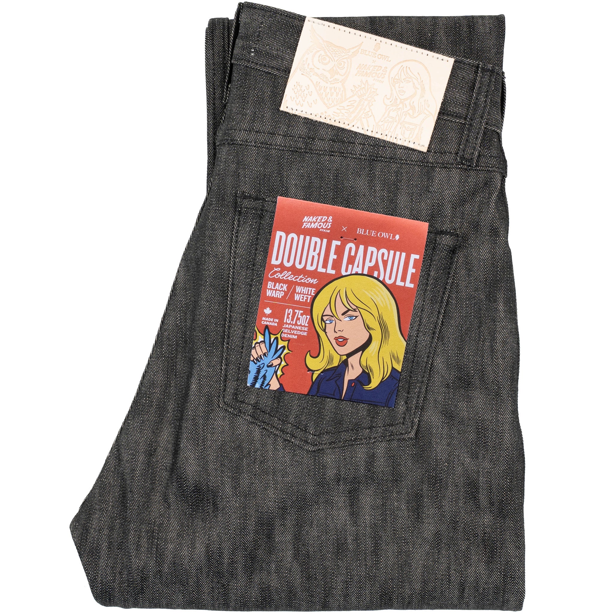 True Guy - Double Capsule - Black Warp / White Weft Selvedge by Naked & Famous Denim