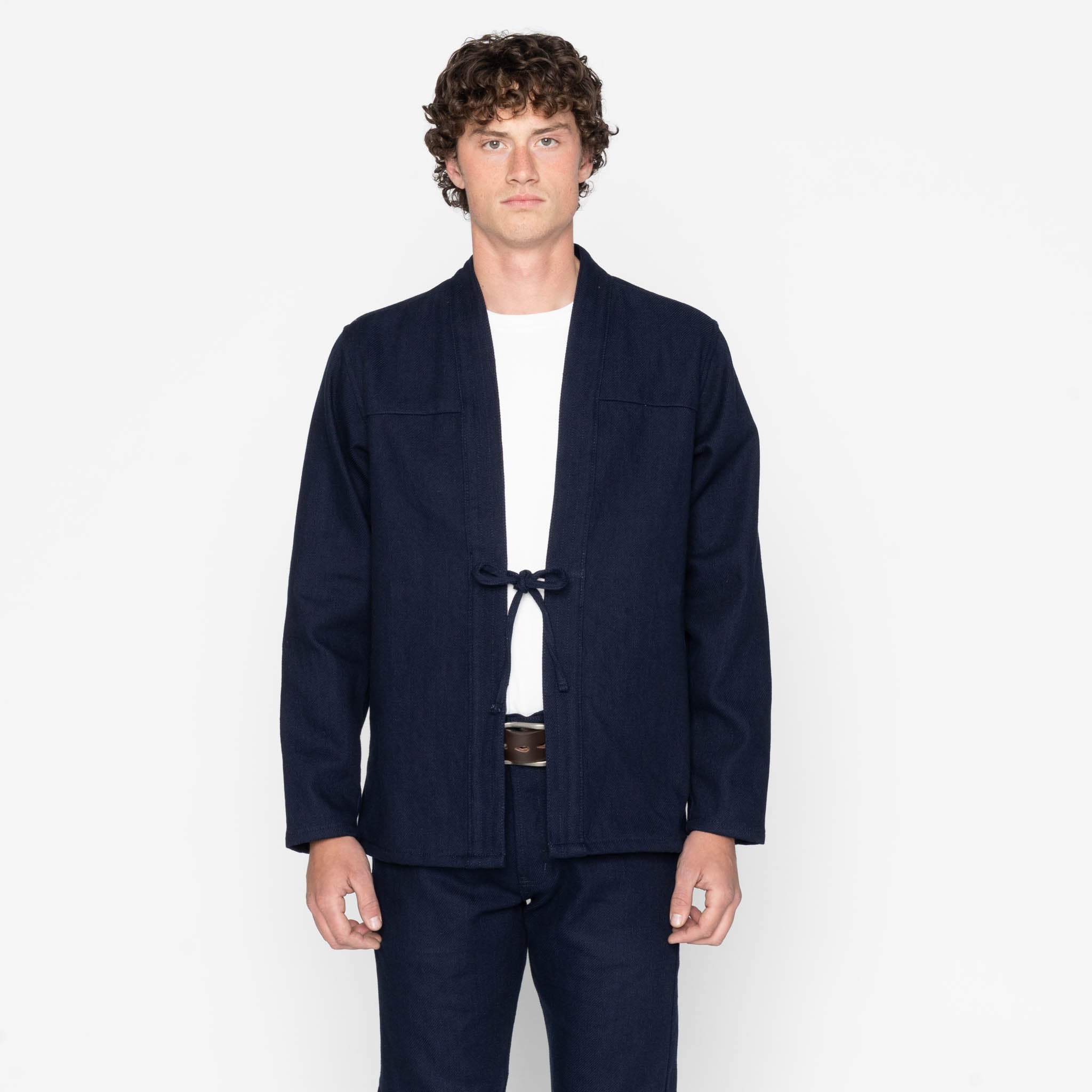 Kimono Shirt - Maekake Dobby - Indigo by Naked & Famous Denim