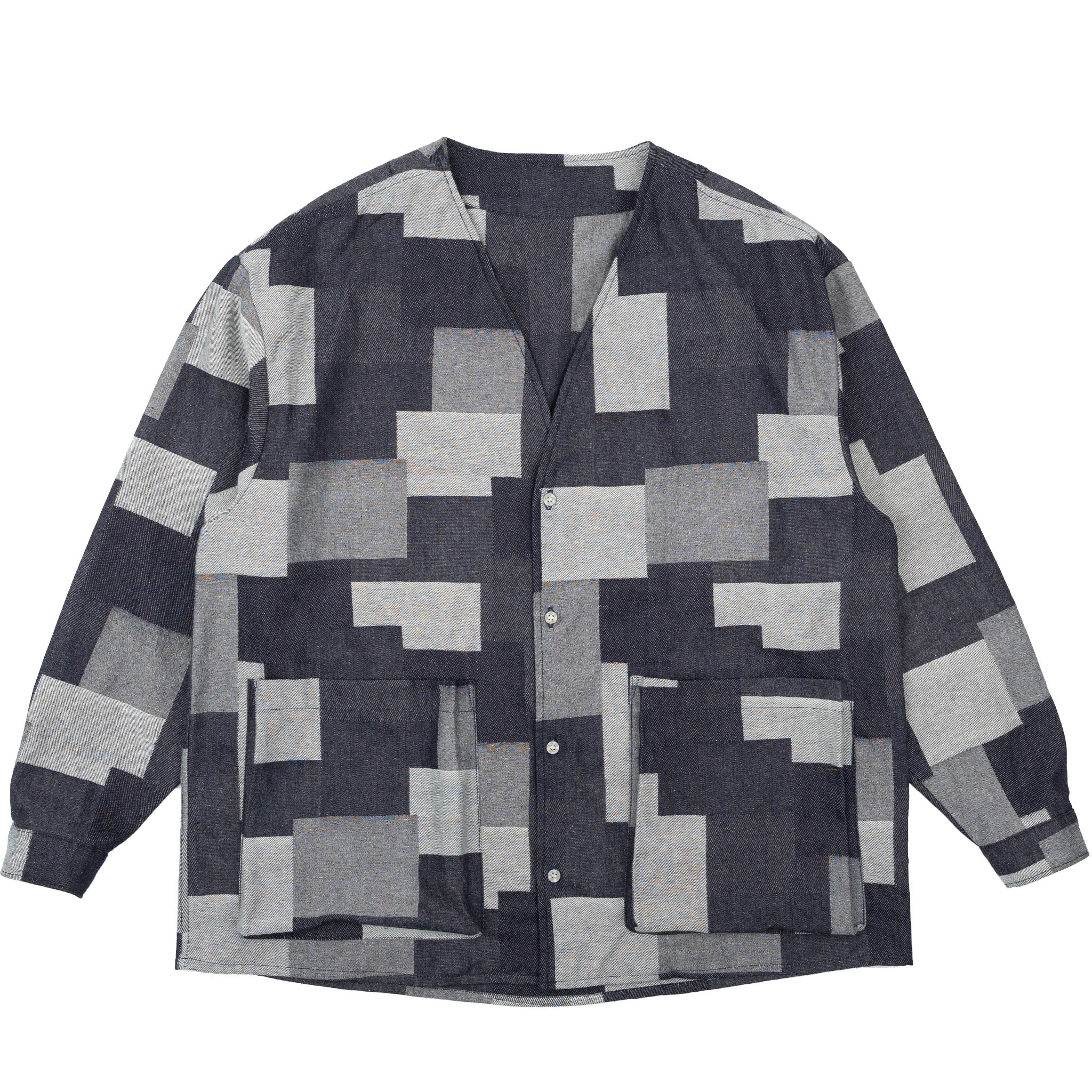 Wise Guy Jacket - Jacquard Denim - Indigo by Naked & Famous Denim