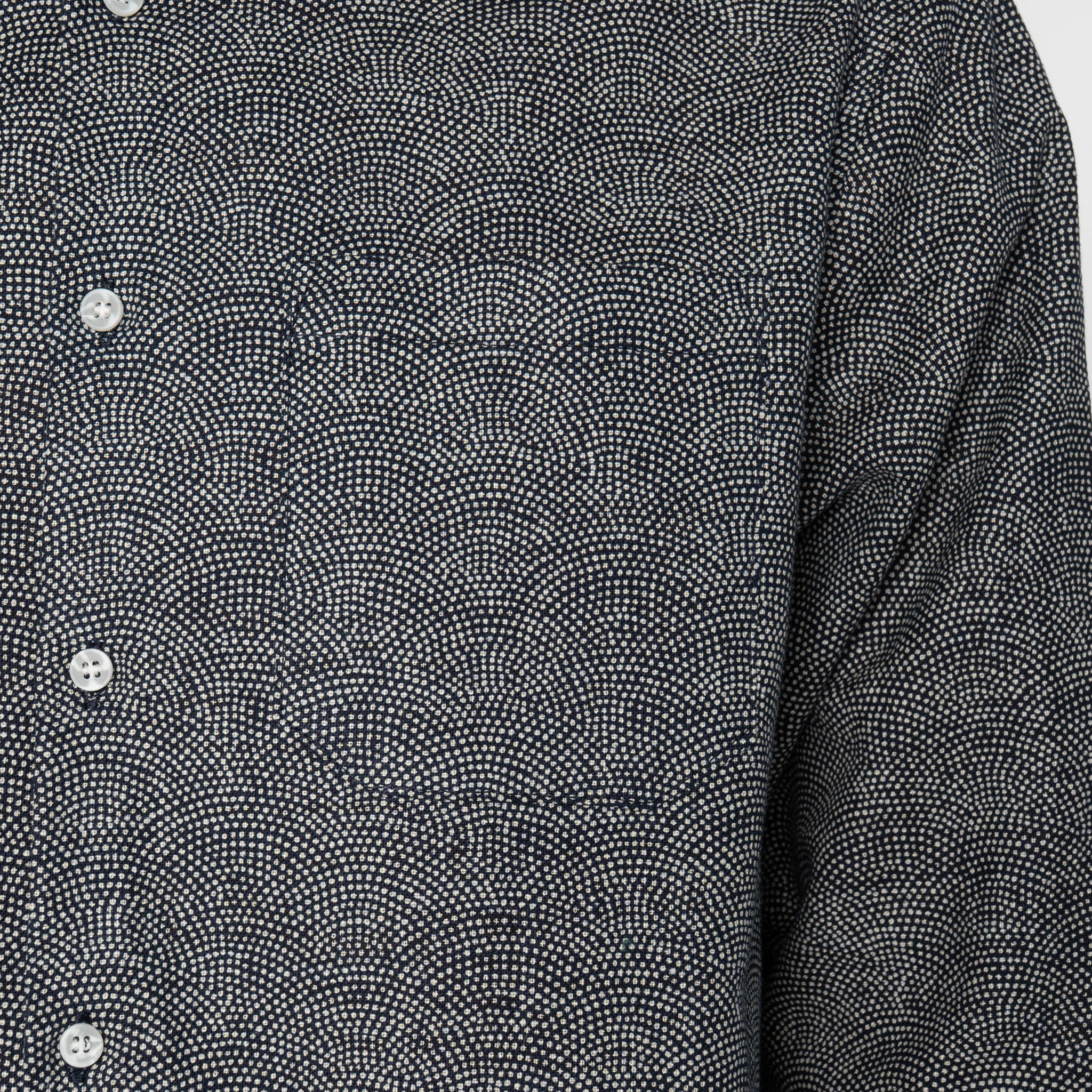 True Shirt - Dotted Waves - Indigo by Naked & Famous Denim