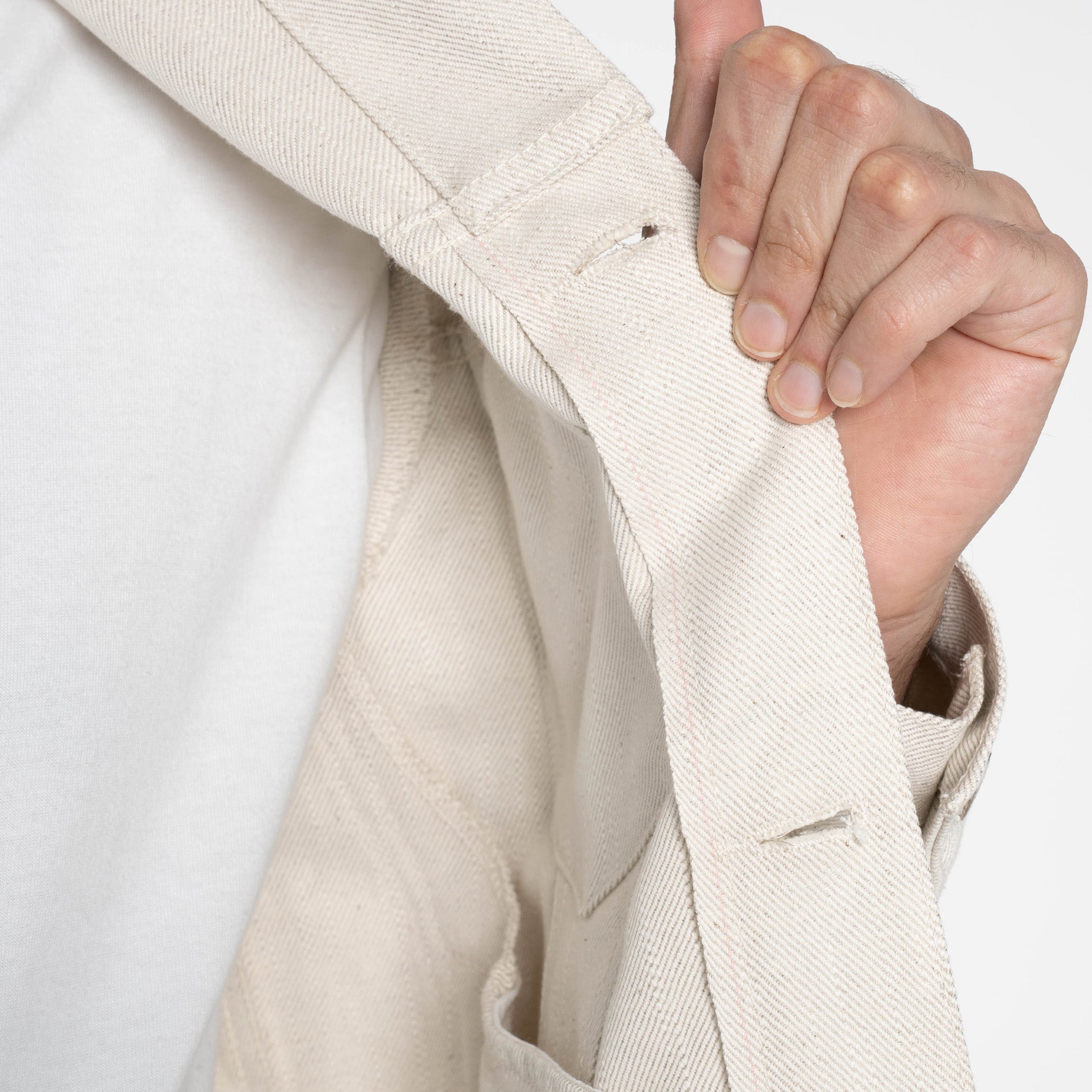 Denim Jacket - Tabi Selvedge - Off White by Naked & Famous Denim