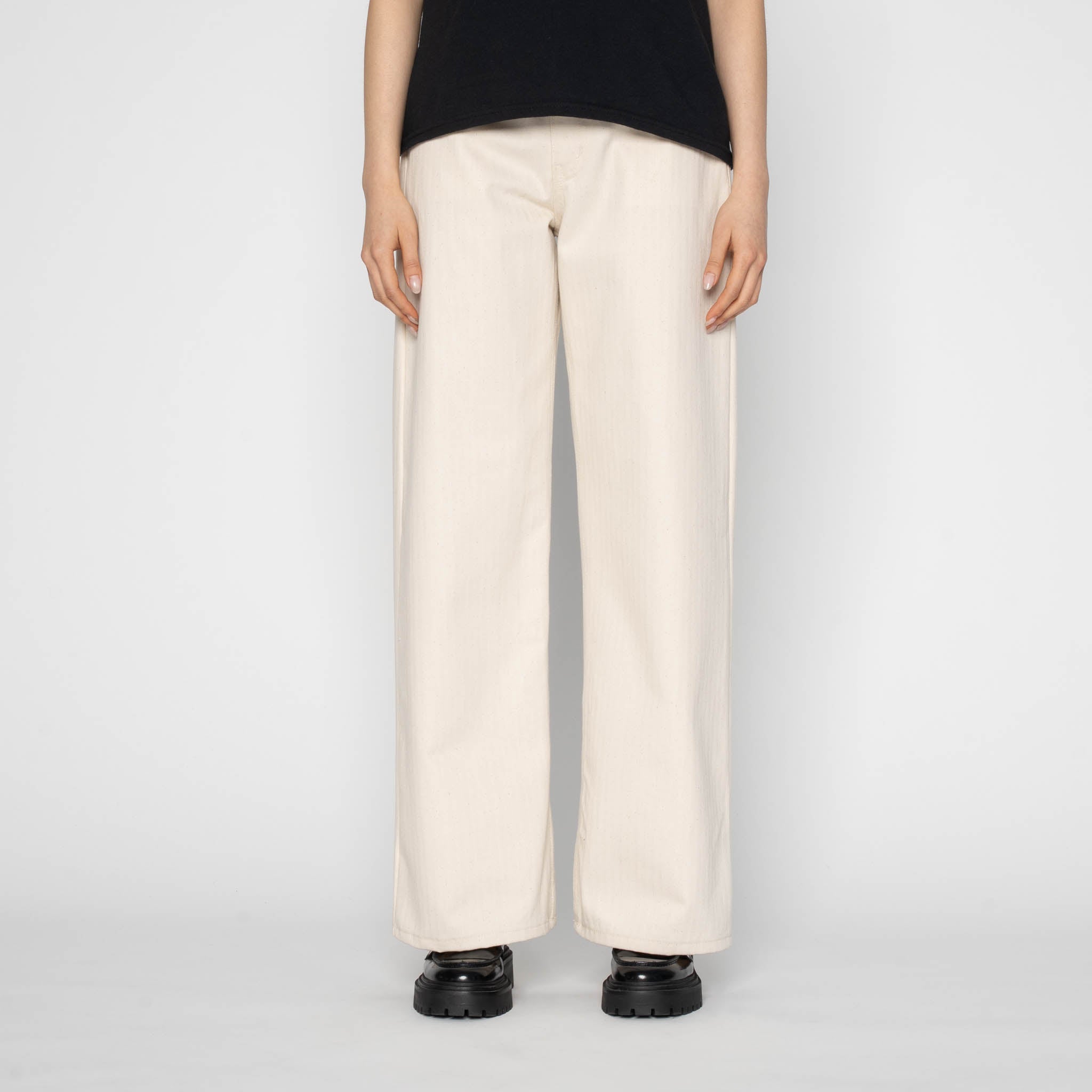 Wide Wild West - Hard Twist Organic Herringbone by Naked & Famous Denim