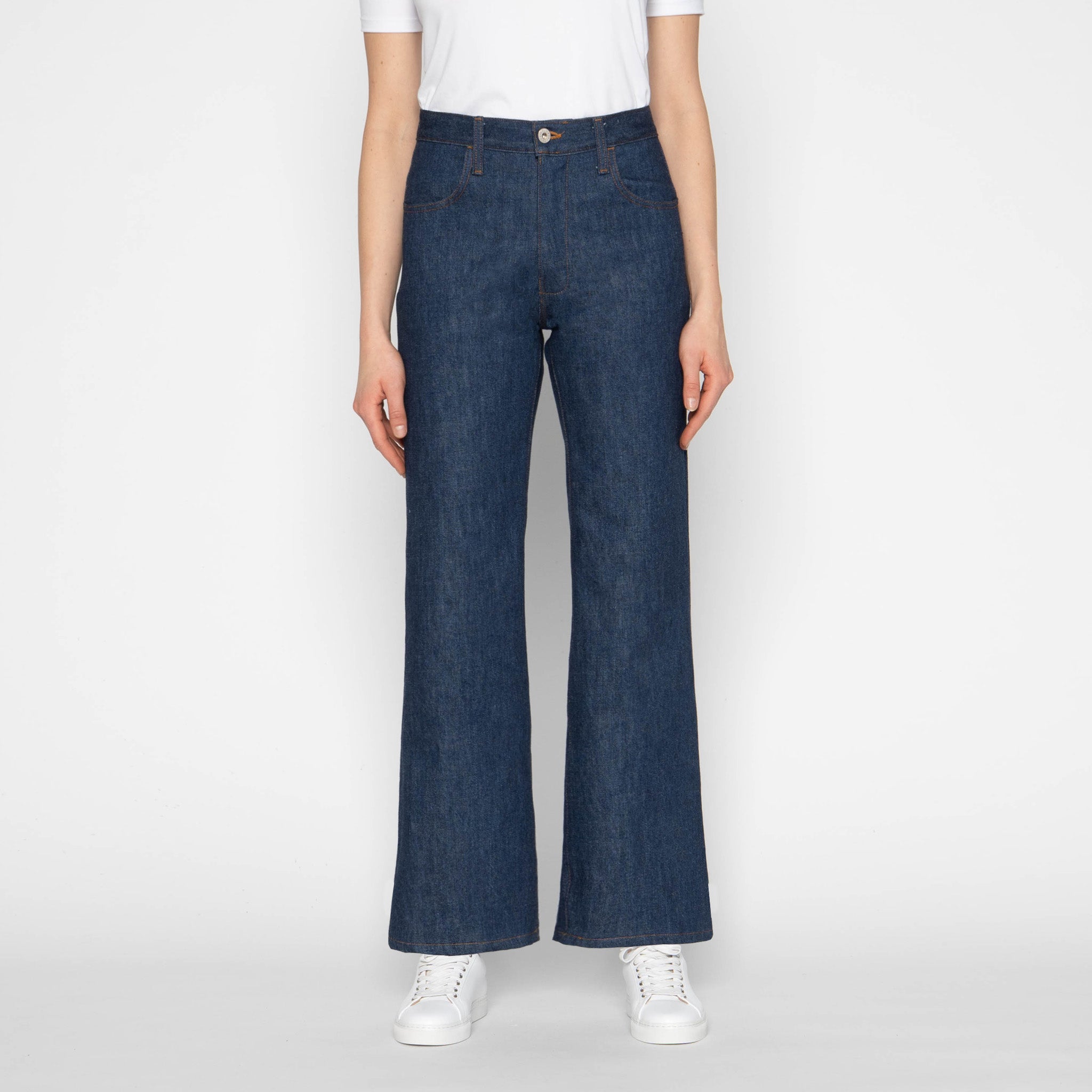 Maudie Flared - Archive Blue by Naked & Famous Denim