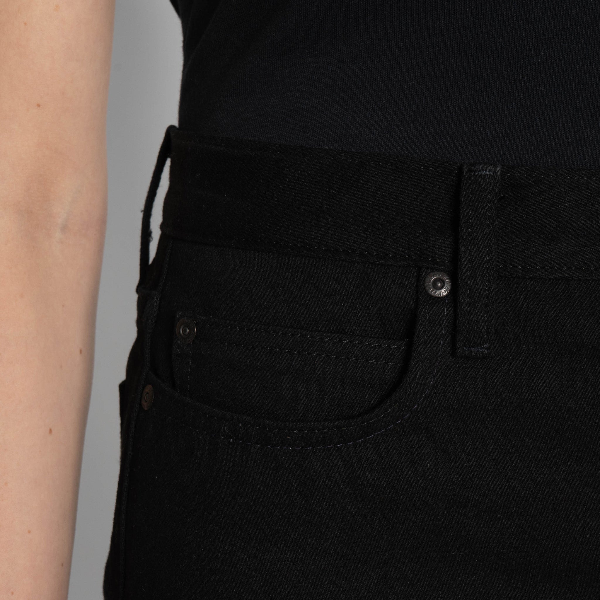 Bestie - Shadow Black - Black by Naked & Famous Denim