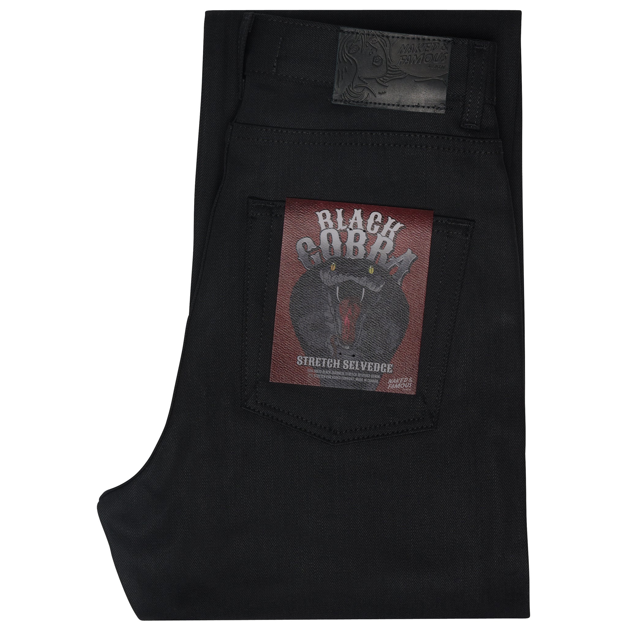 The Classic - Black Cobra Stretch Selvedge by Naked & Famous Denim