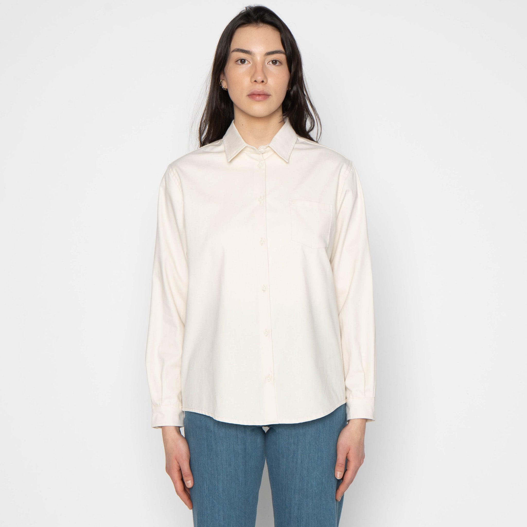 Judy Shirt - Natural Seed - Ecru by Naked & Famous Denim