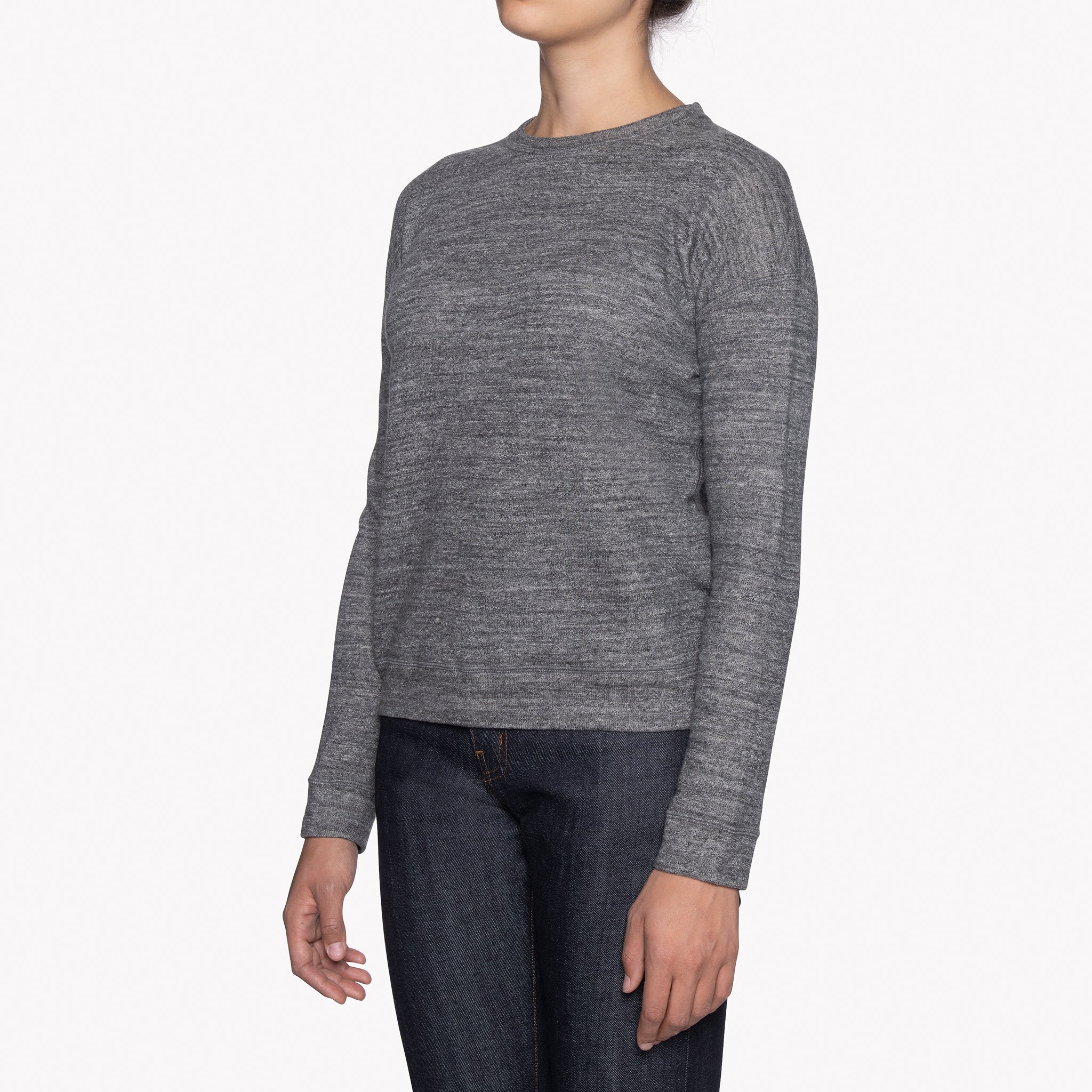 Weekend Crew - Vintage Doubleface - Charcoal by Naked & Famous Denim