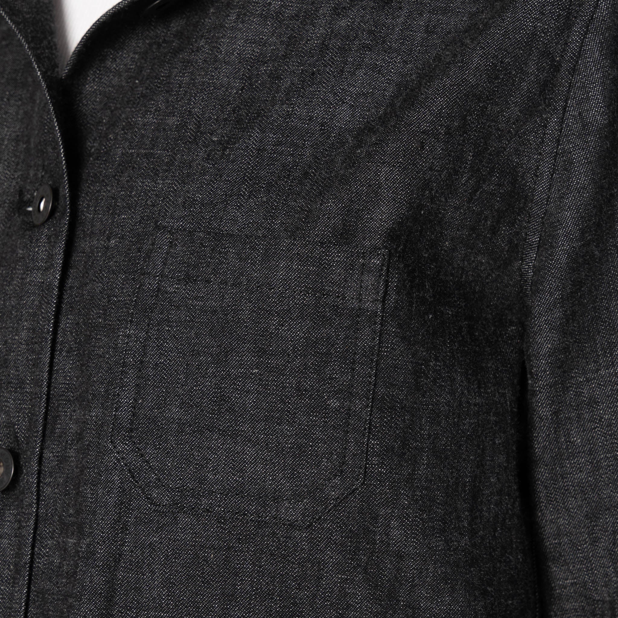 Gracie Jacket - Black Lightweight Denim - Black by Naked & Famous Denim