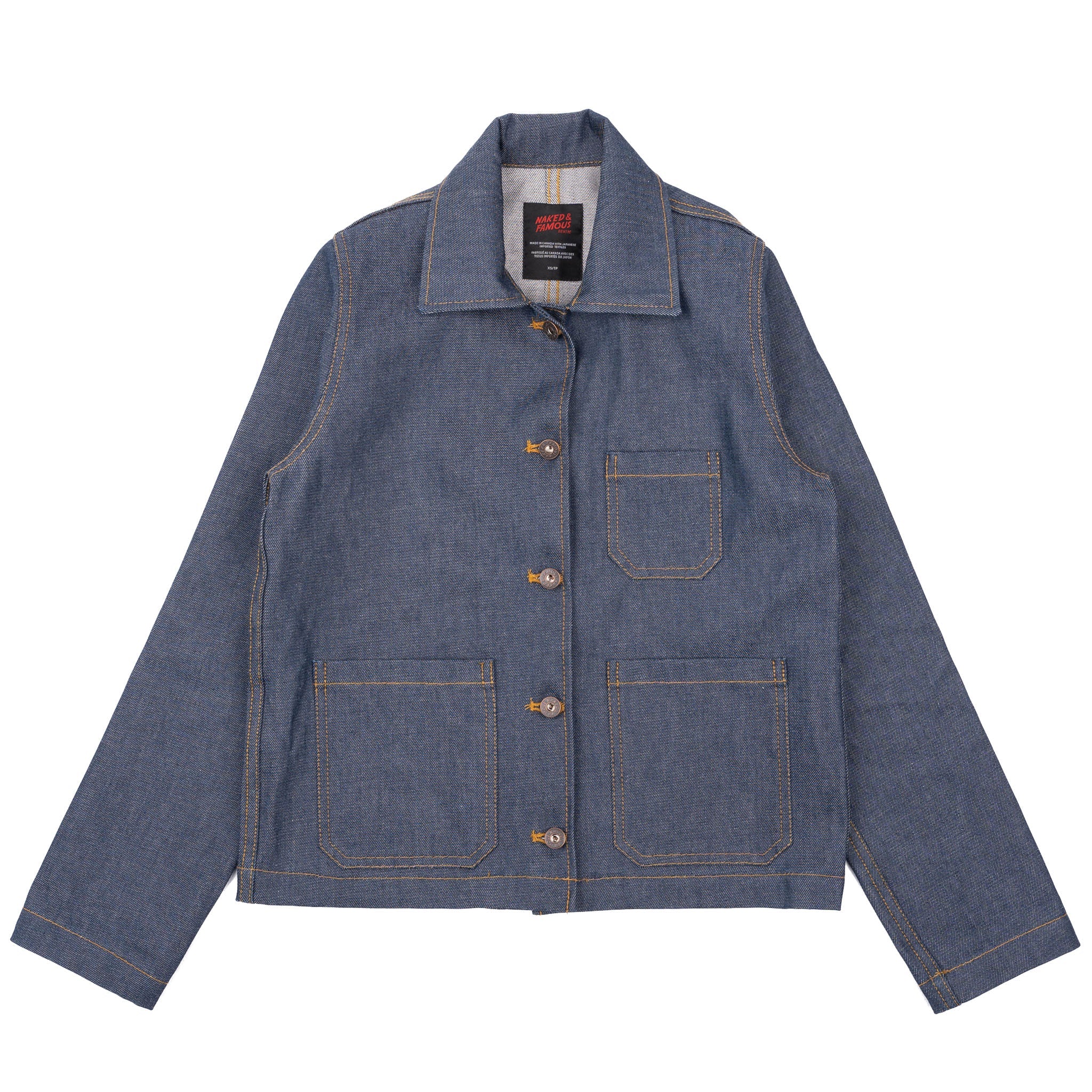 Gracie Jacket - Natural Indigo - Indigo by Naked & Famous Denim