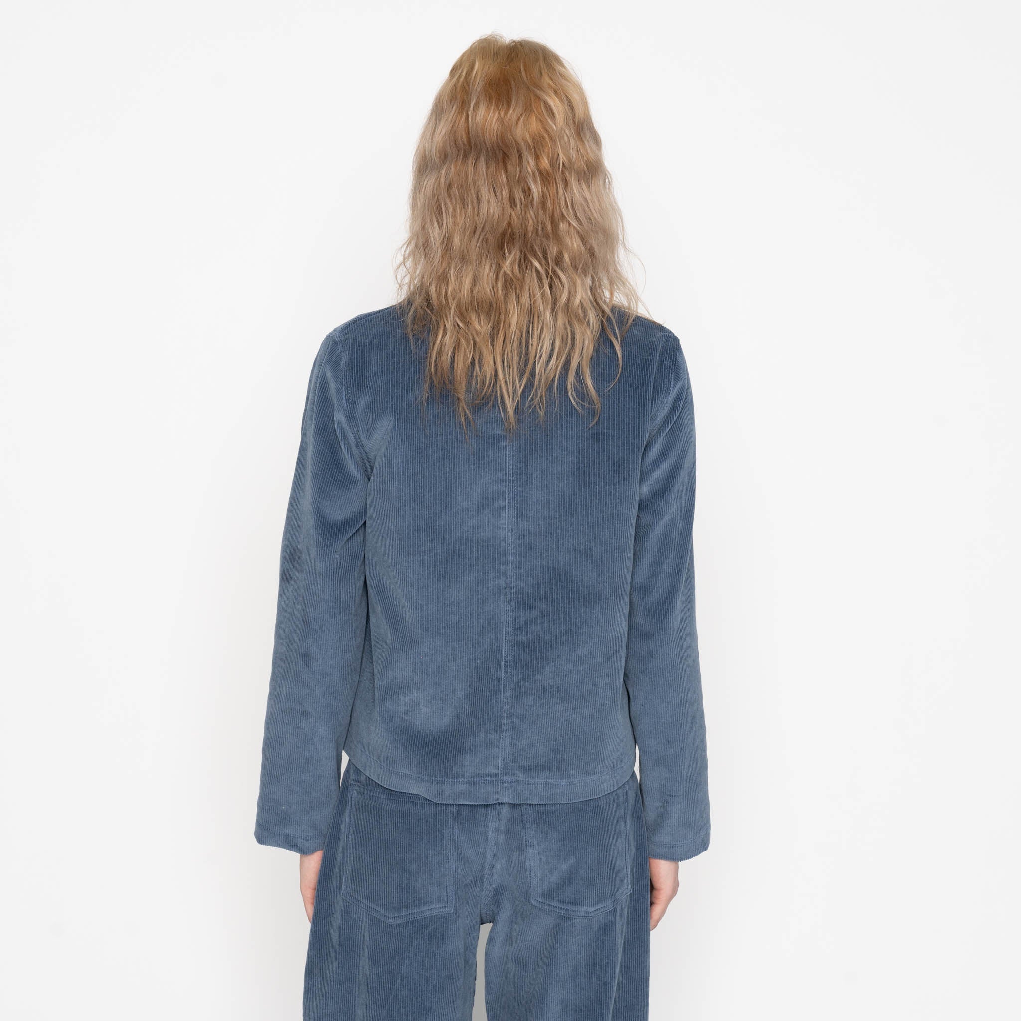Gracie Jacket - Organic Faded Corduroy - Indigo by Naked & Famous Denim