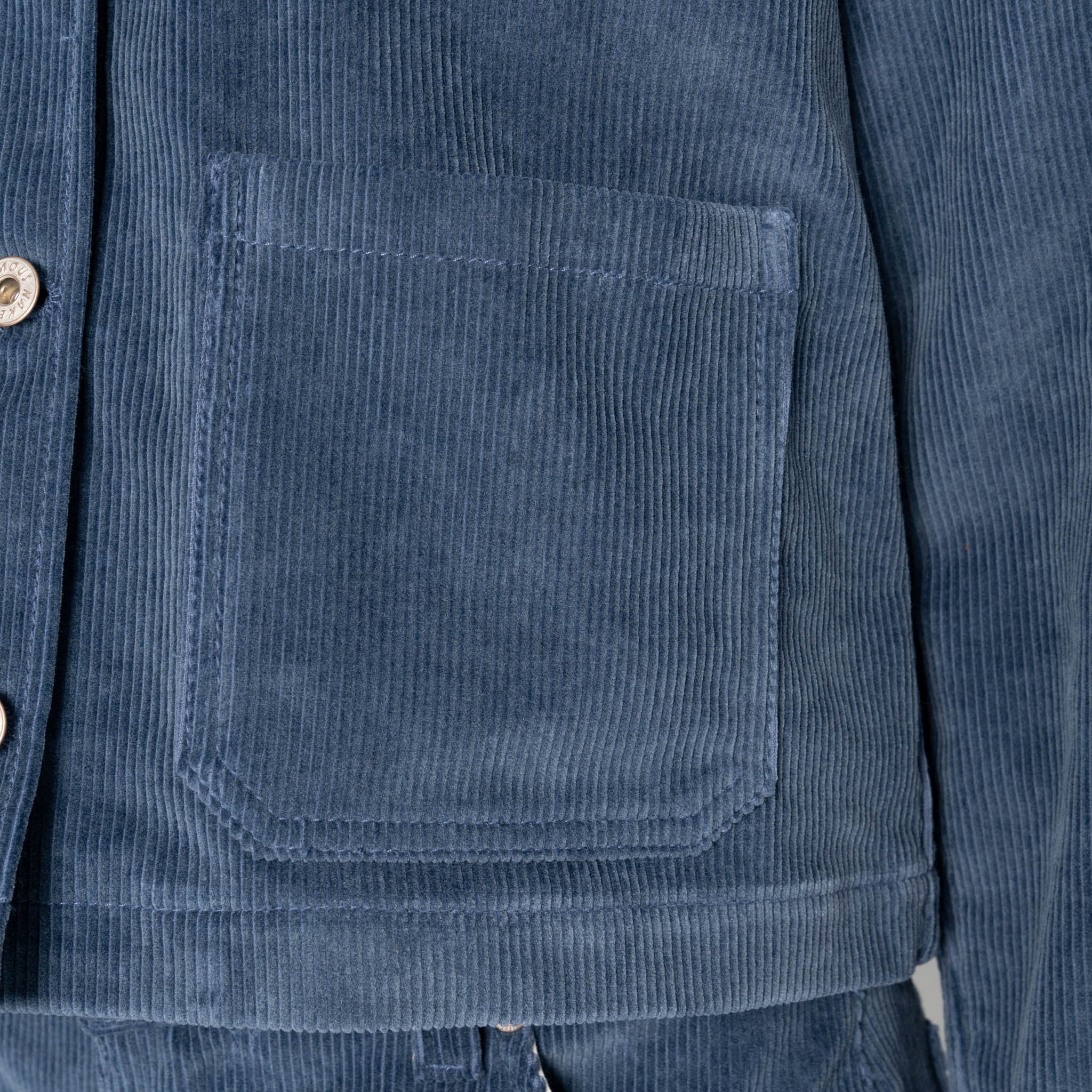 Gracie Jacket - Organic Faded Corduroy - Indigo by Naked & Famous Denim