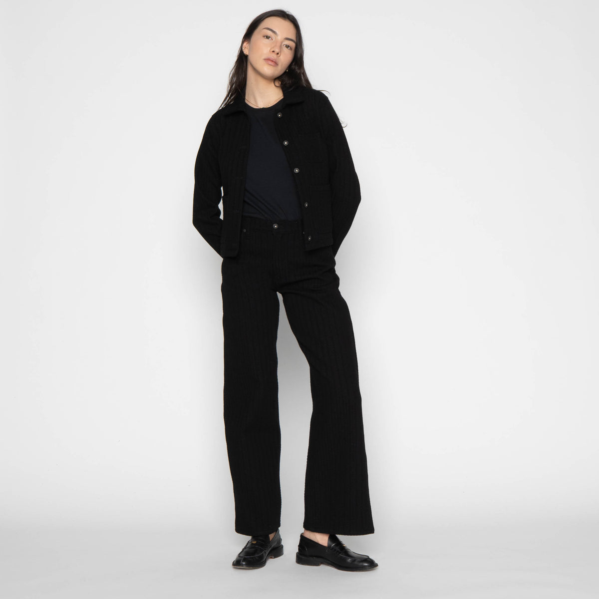 Gracie Jacket - Black Sugiaya by Naked & Famous Denim
