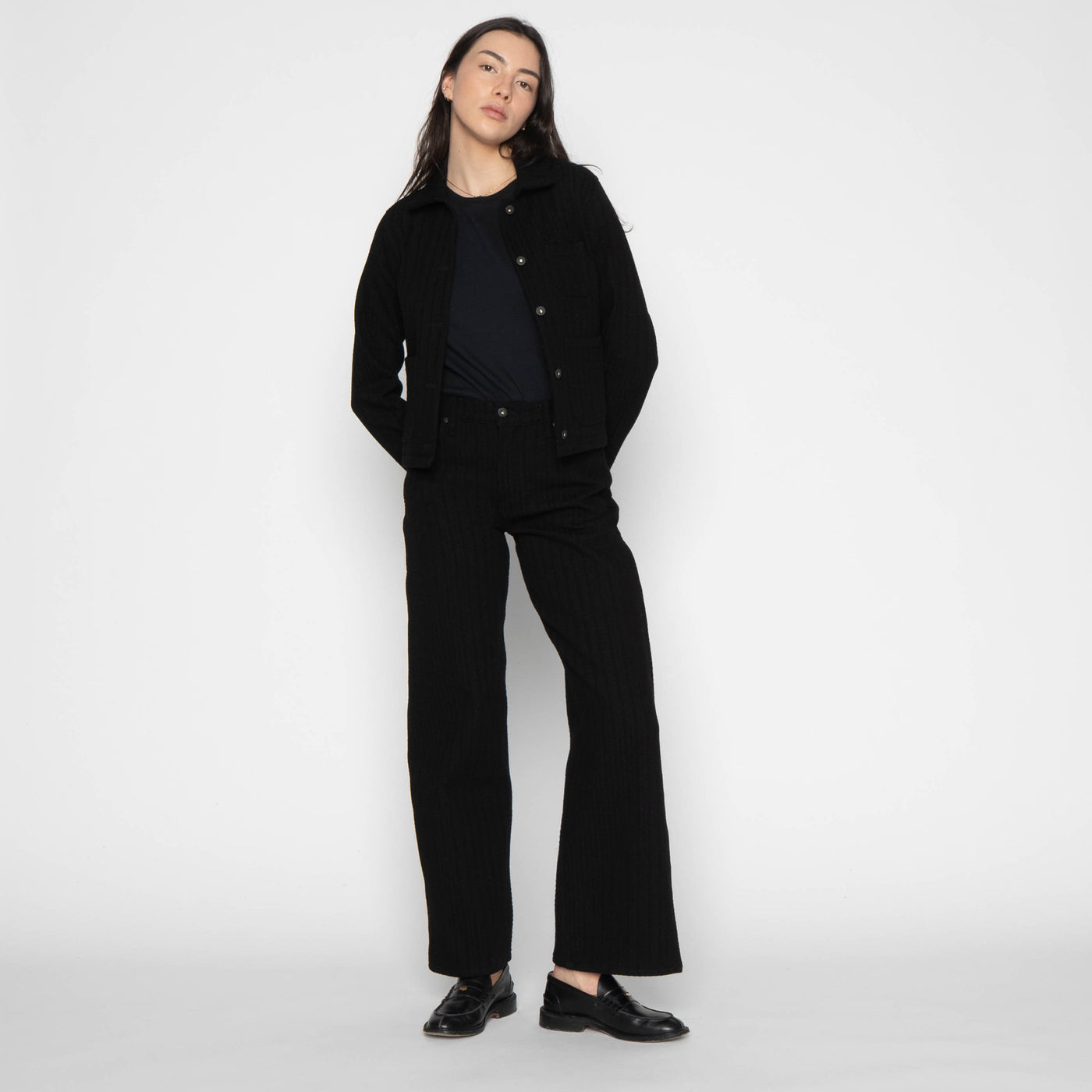 Gracie Jacket - Black Sugiaya by Naked & Famous Denim
