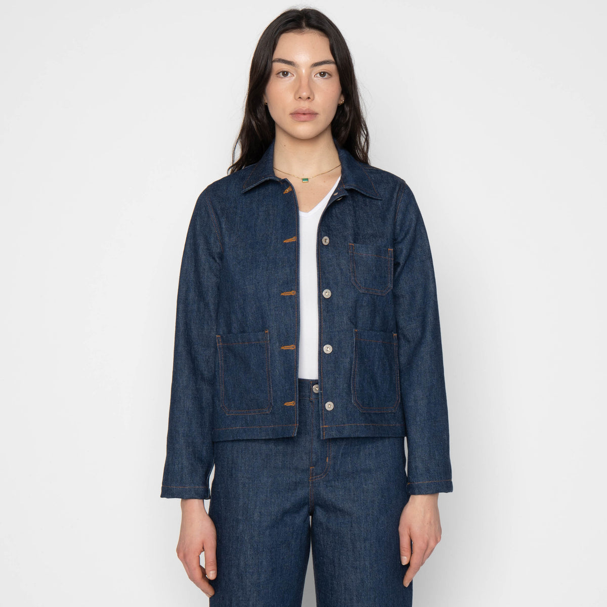 Gracie Jacket - Archive Blue - Indigo by Naked & Famous Denim