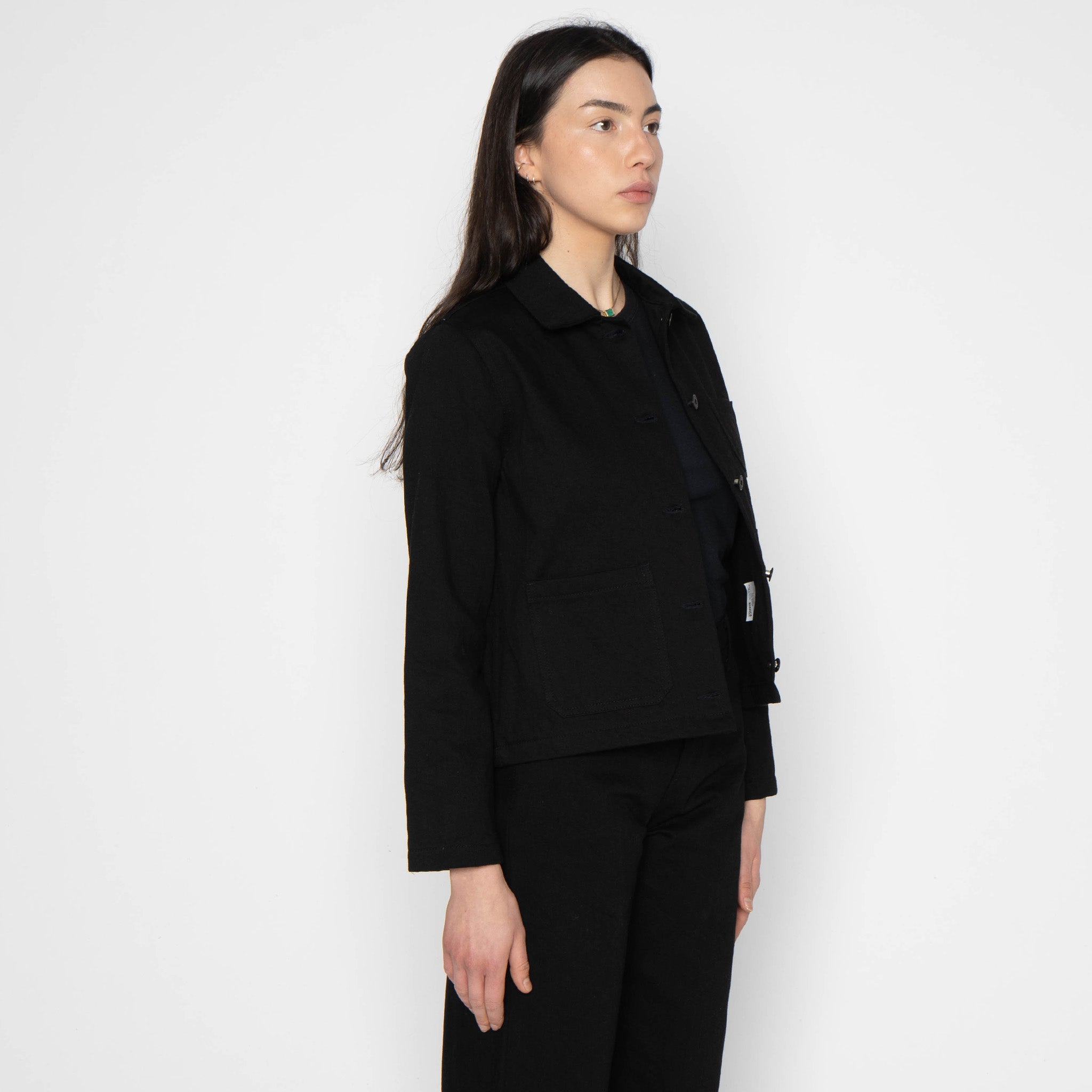 Gracie Jacket - Shadow Black - Black by Naked & Famous Denim