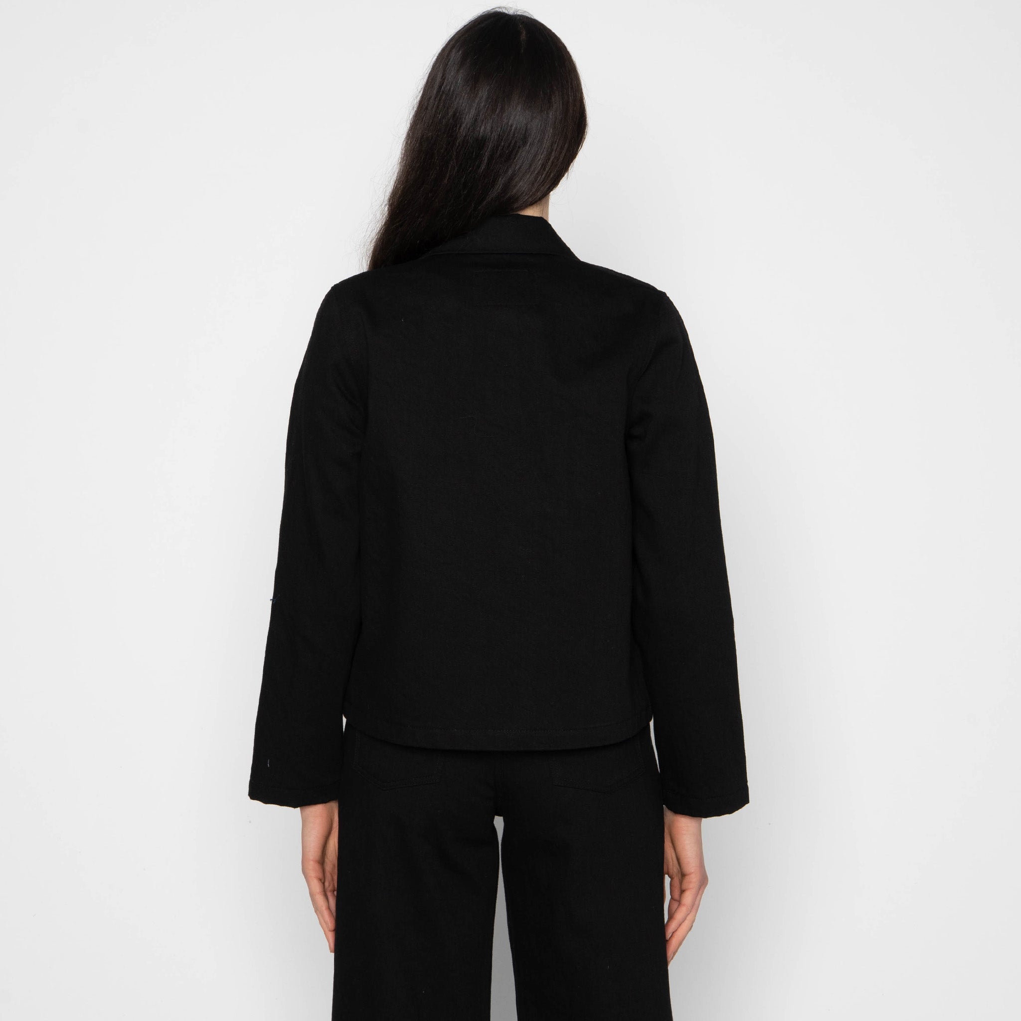 Gracie Jacket - Shadow Black - Black by Naked & Famous Denim
