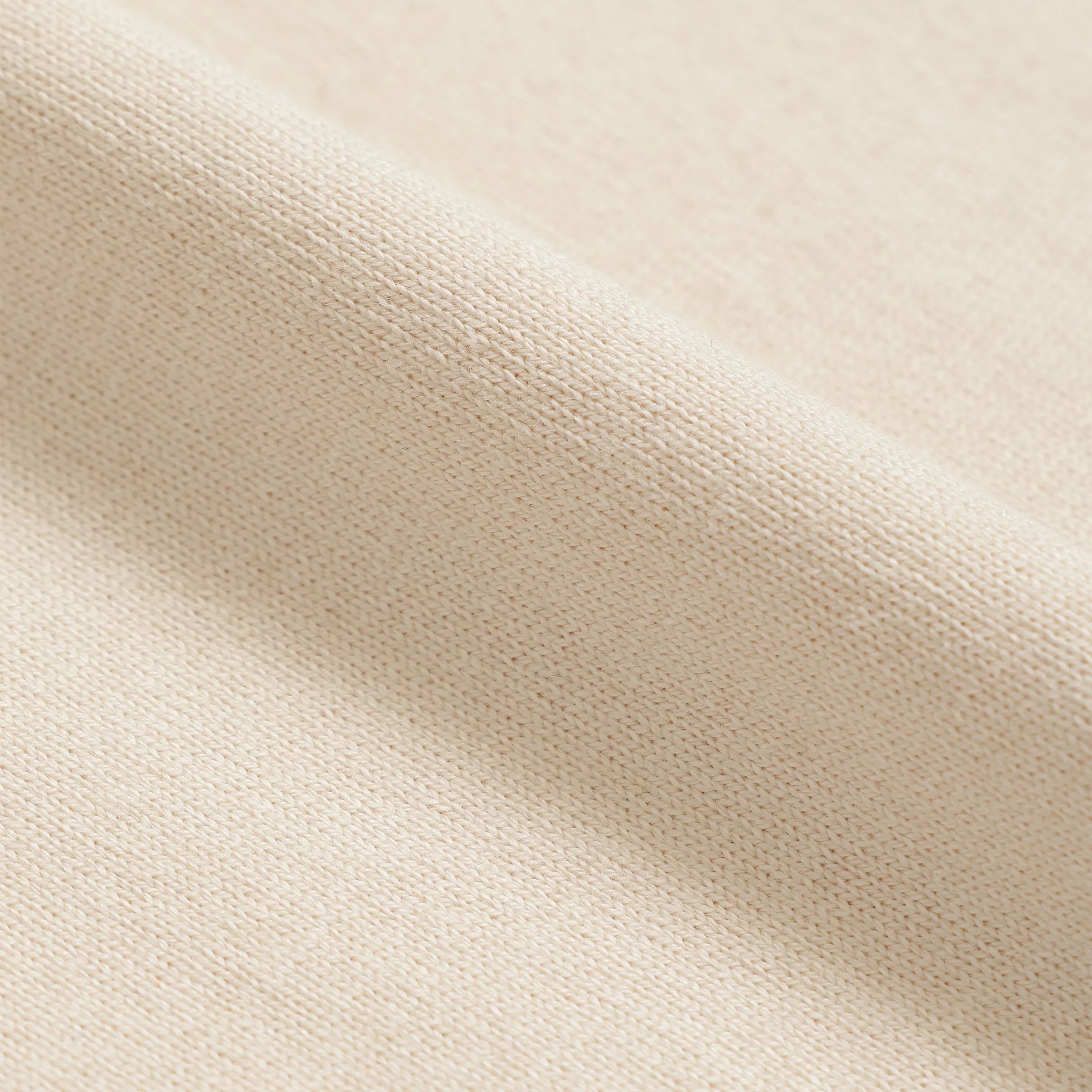Crewneck T-shirt - Ultimate Pima Tsuriami - Ecru by Wonder Looper