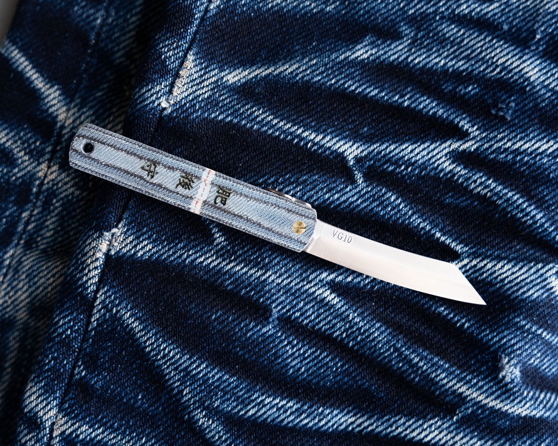 The First Selvedge Denim Higonokami