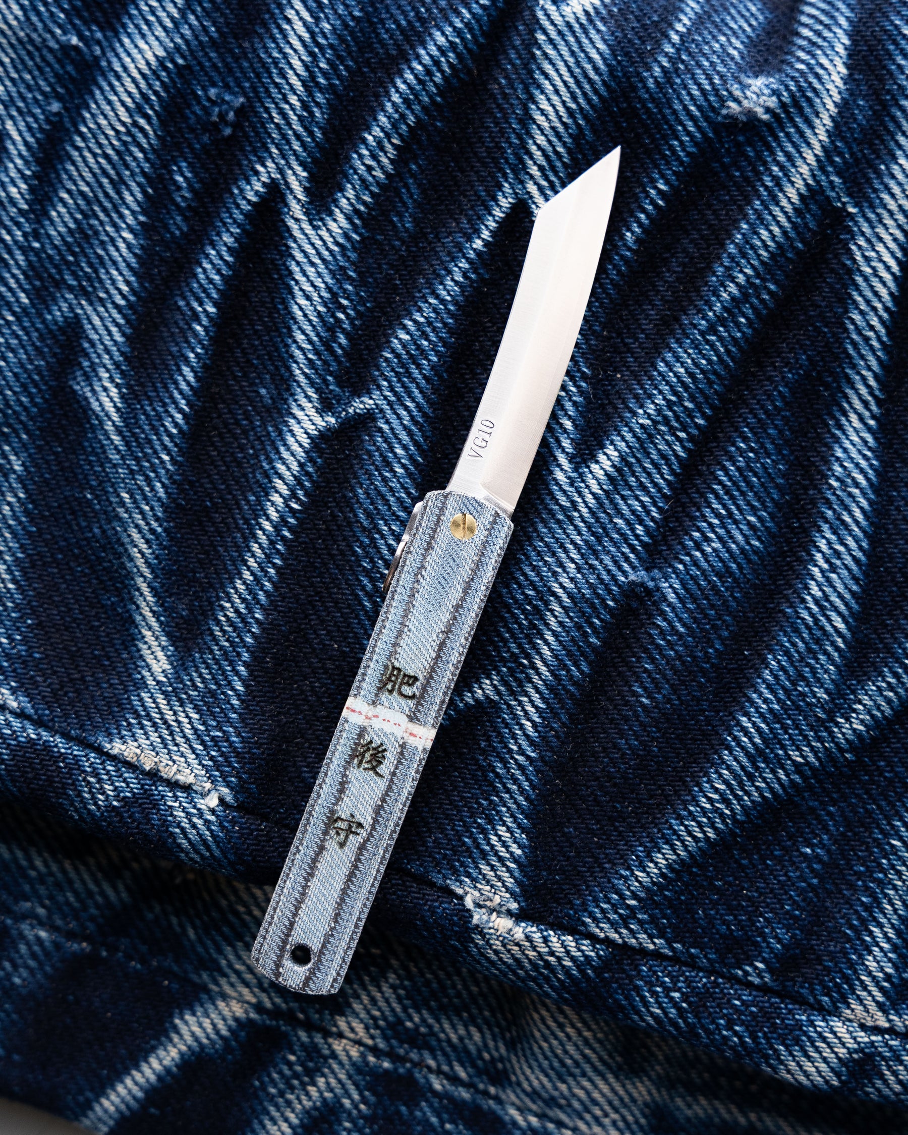 The First Selvedge Denim Higonokami