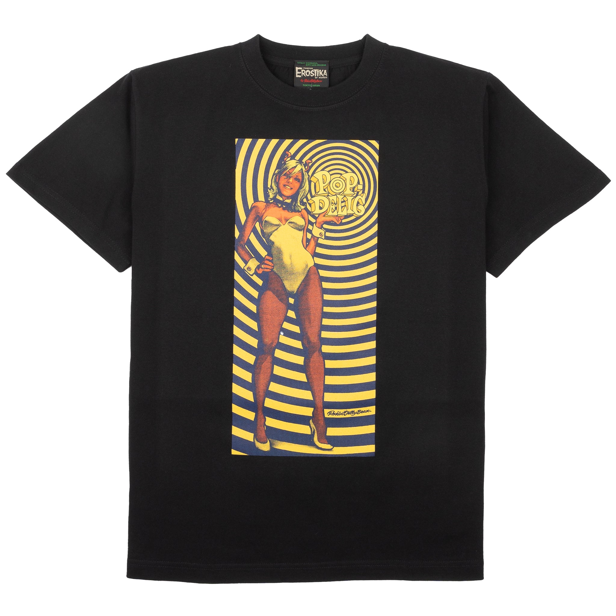 Pop Delic Girl T-Shirt - Black by Erostika by Rockin'Jelly Bean