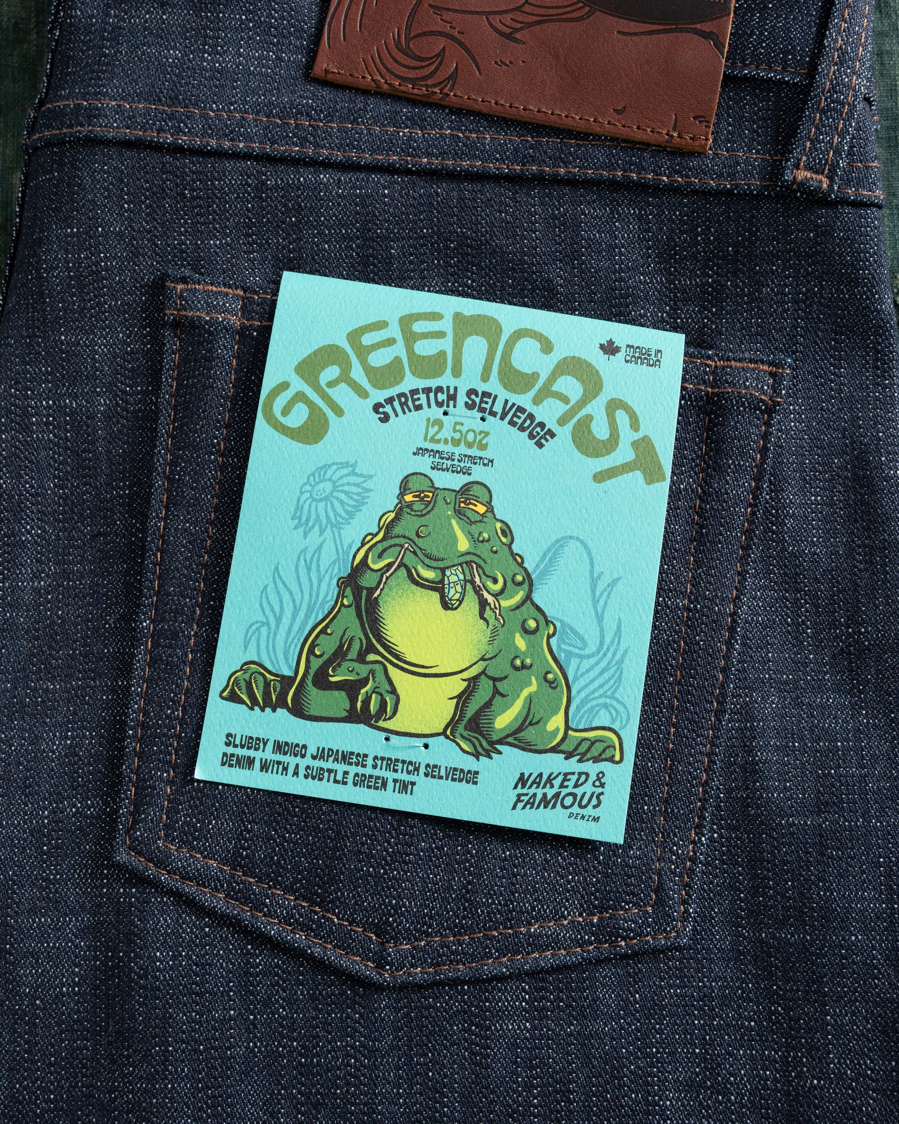 Now You See It 🐸 Greencast Stretch Selvedge