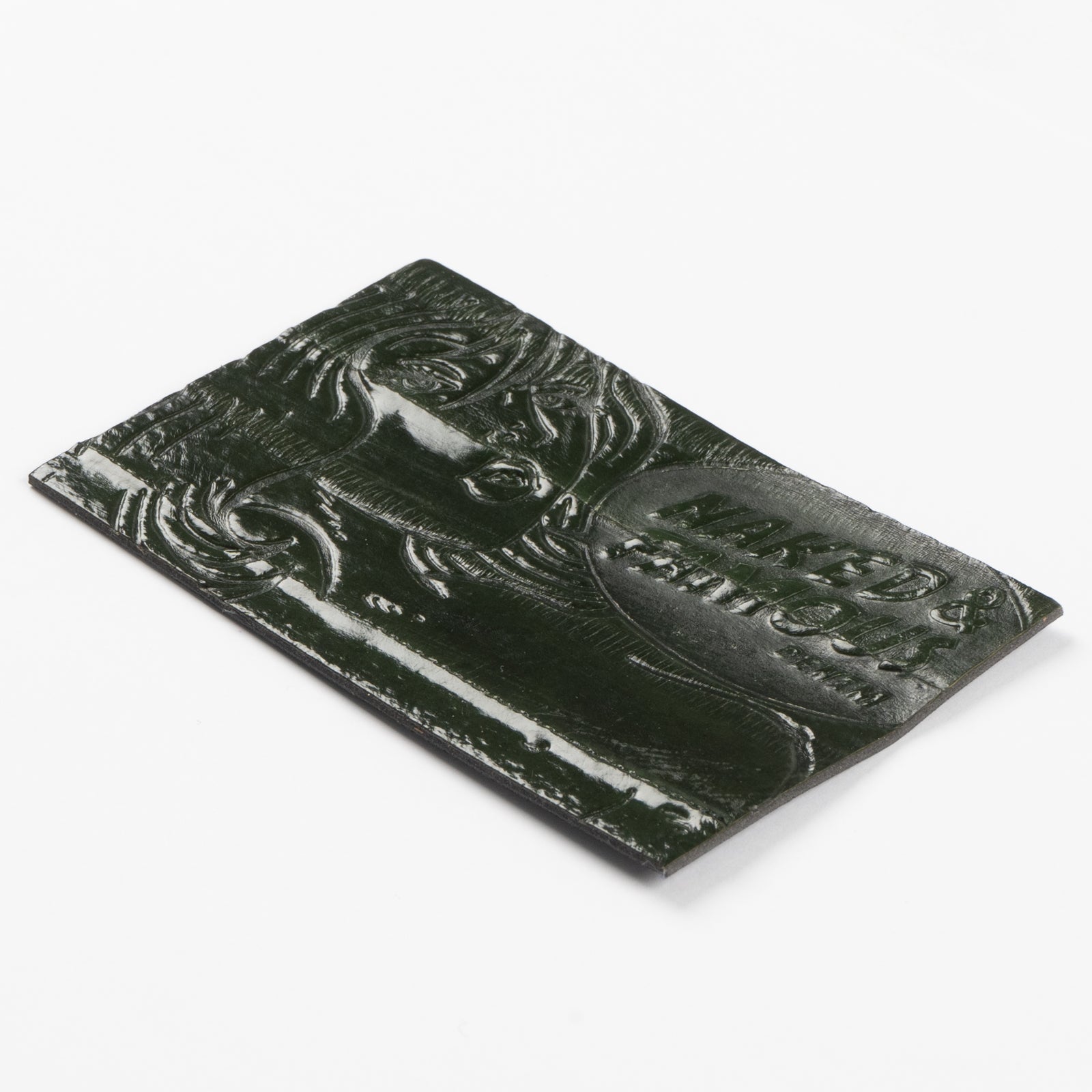 Tragic Blond Leather Patch - Sea Green Eelskin by Naked & Famous Denim