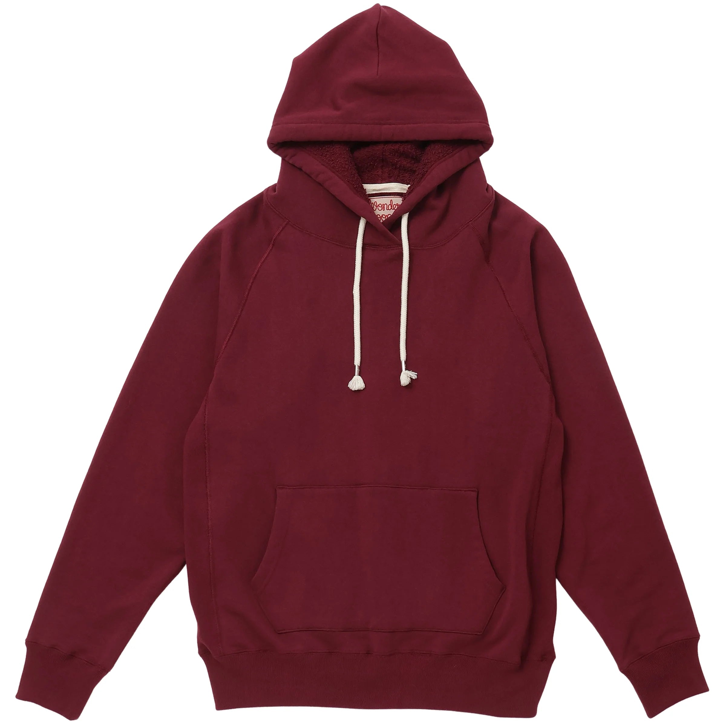 Pullover Hoodie - Super Looper French Terry - Burgundy by Wonder Looper