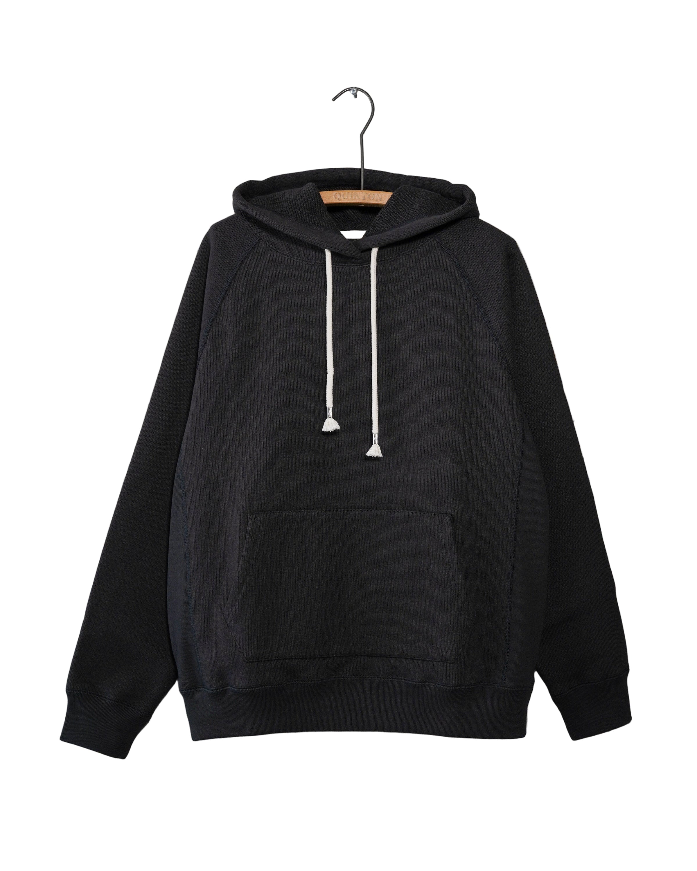 Pullover Hoodie - 876gsm Double Heavyweight French Terry - Sumi Black by Wonder Looper