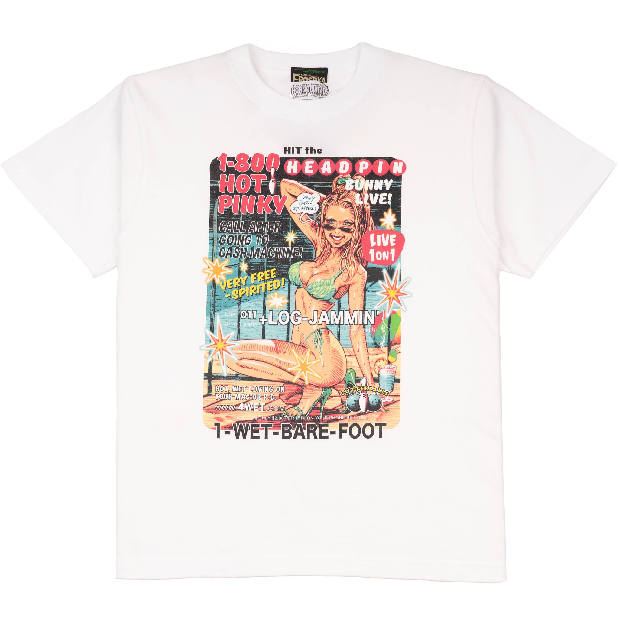 Wonderful Woman T-shirt - White by Erostika by Rockin'Jelly Bean