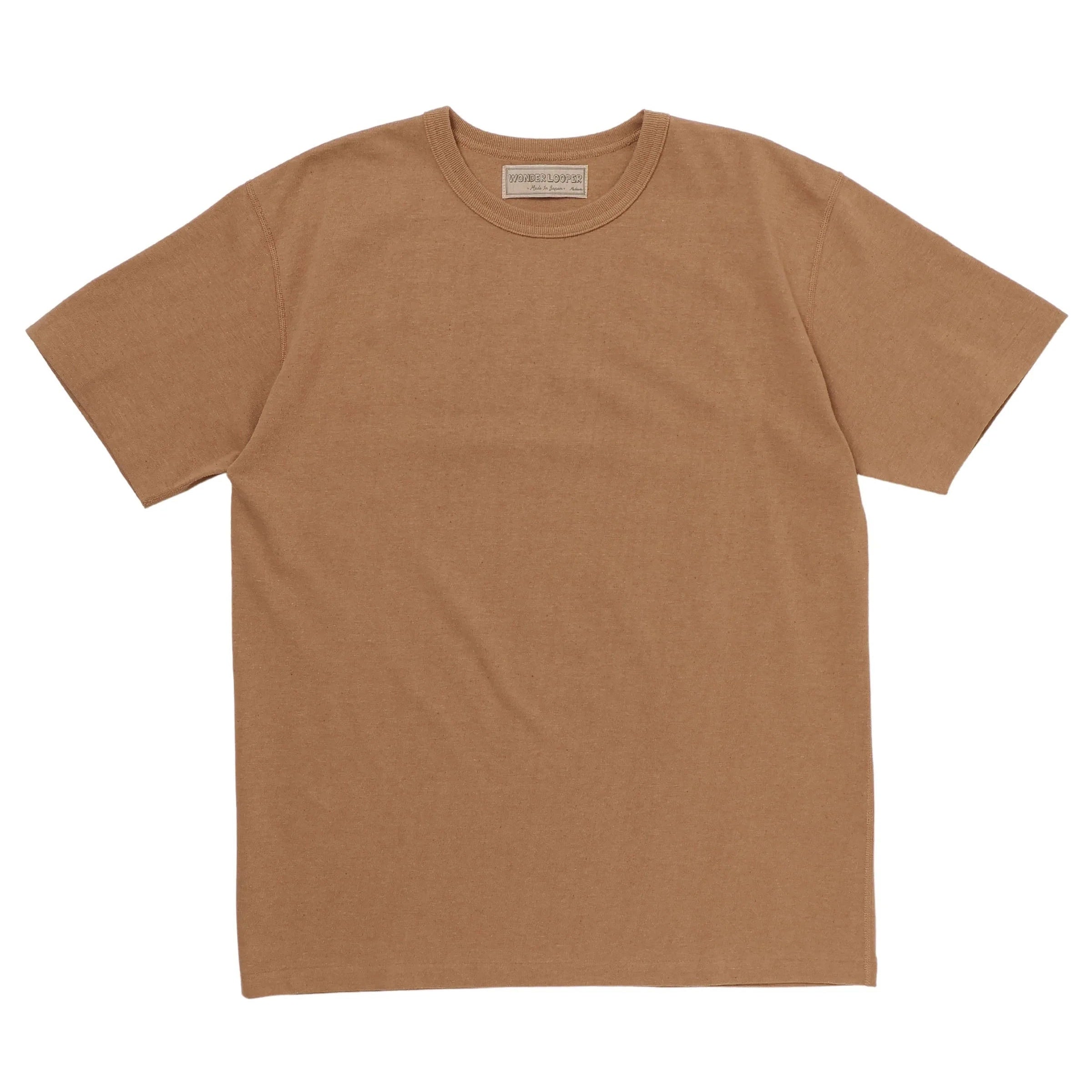 Crewneck T-shirt - Foxfibre® Tsuriami - Coyote 70 by Wonder Looper